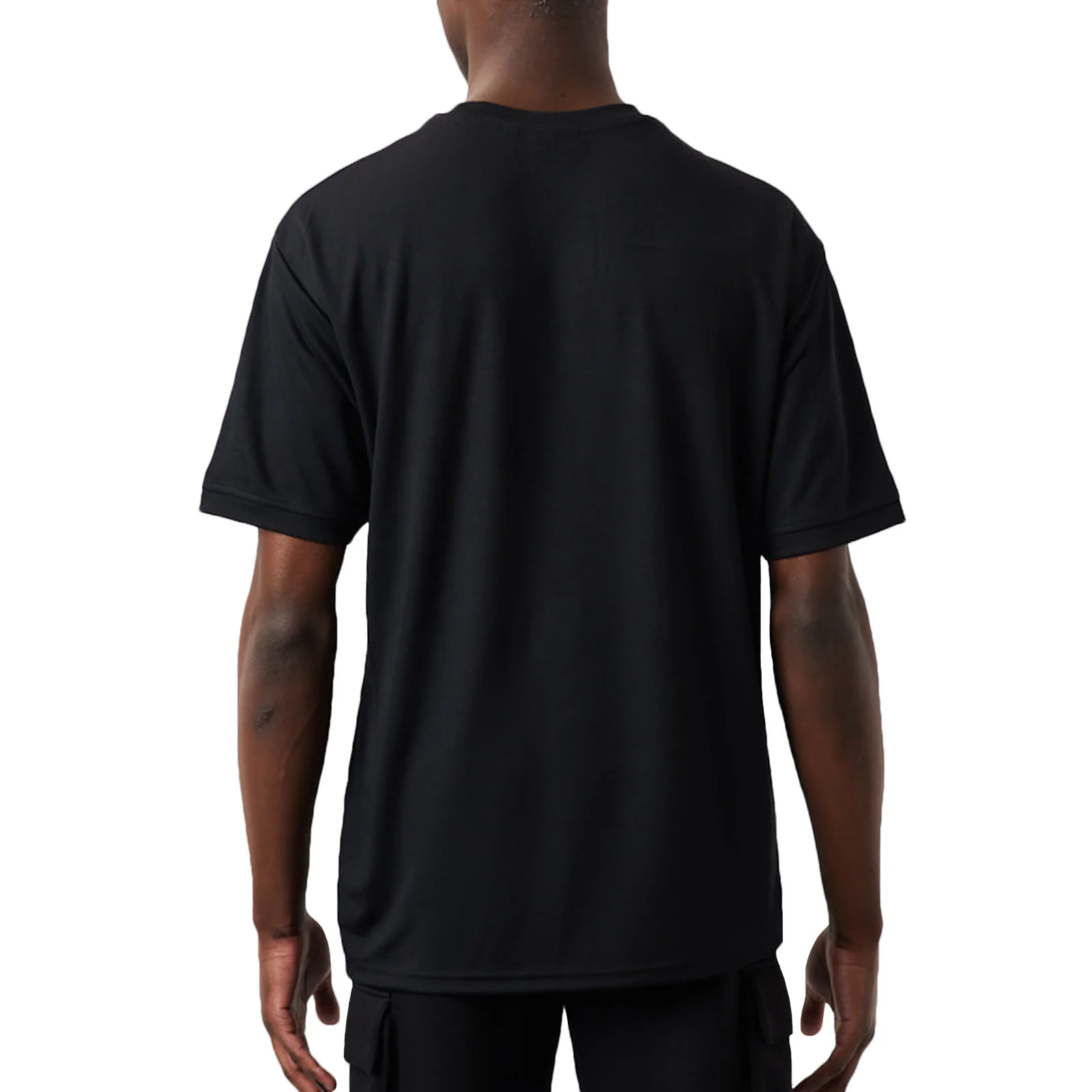 New Era Mens Chicago Bulls NBA Script T-Shirt - Black - Image 2