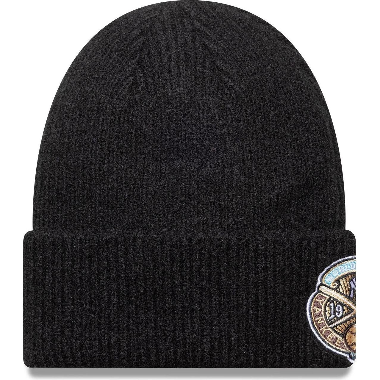 New Era Mens KNIT MEDIUM New York Yankees Beanie - Black - One Size - Image 2
