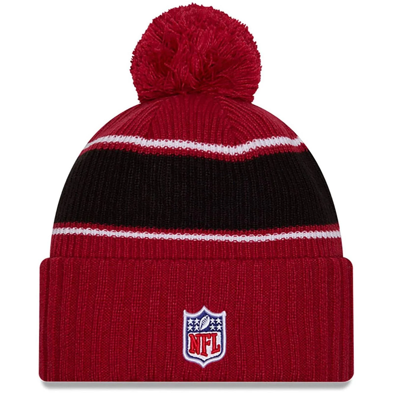 New Era Mens Knits Arizona Cardinals Bobble Hat - Dark Red - Image 2