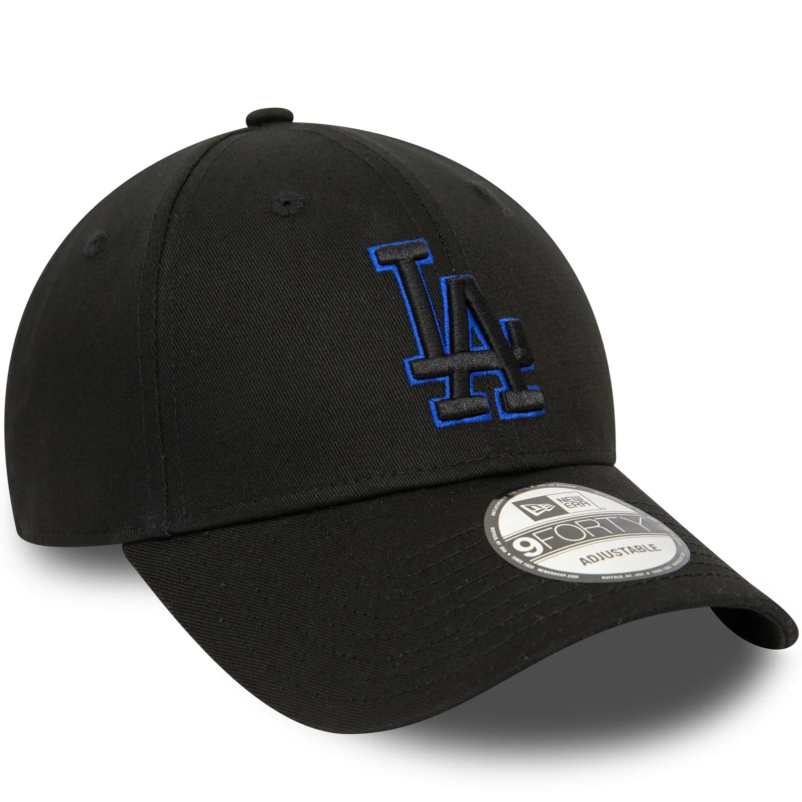 New Era Mens LA Dodgers Metallic Outline 9FORTY Cap - Black - Image 3
