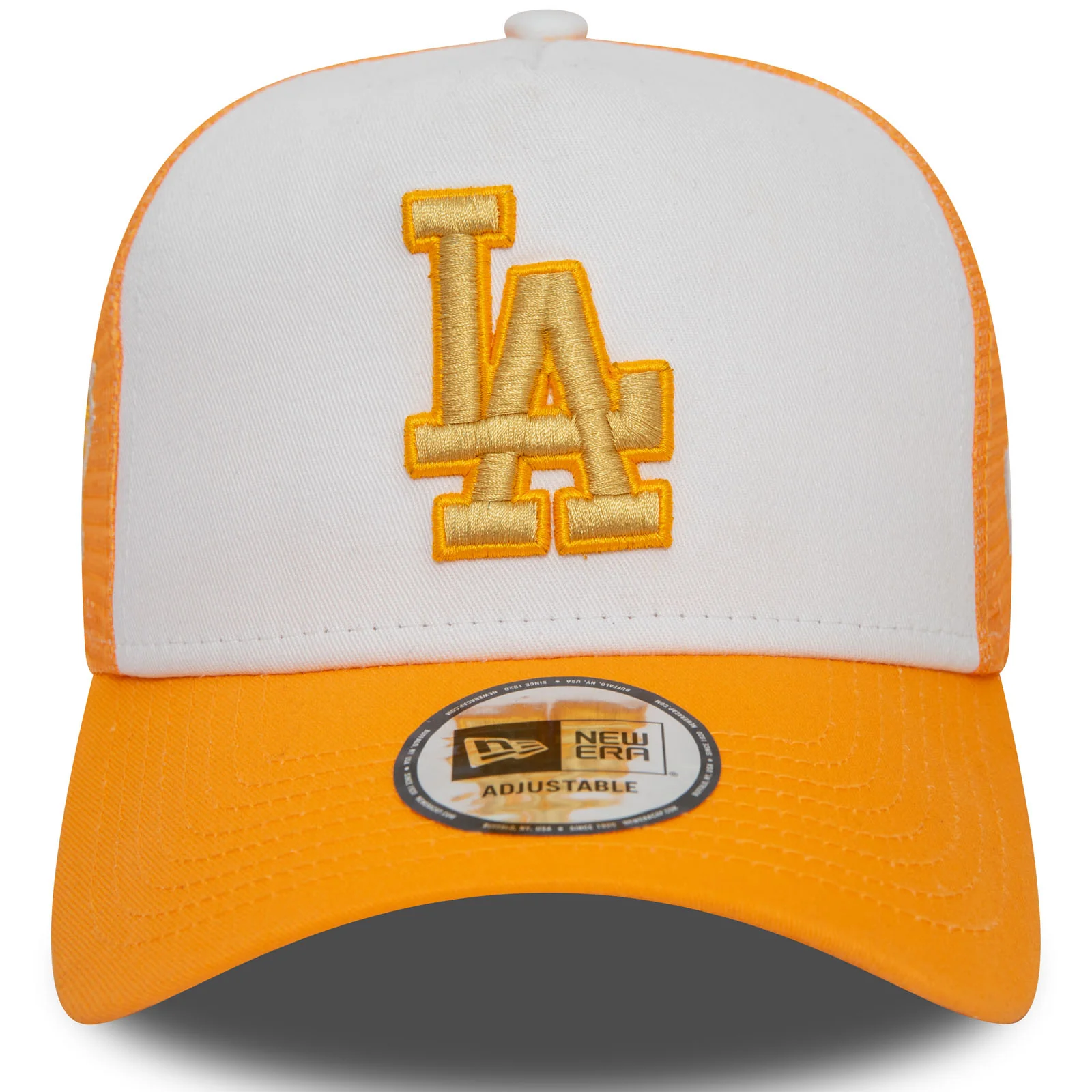 New Era Mens LA Dodgers Style Activist E-Frame Trucker Cap - Orange - Image 4