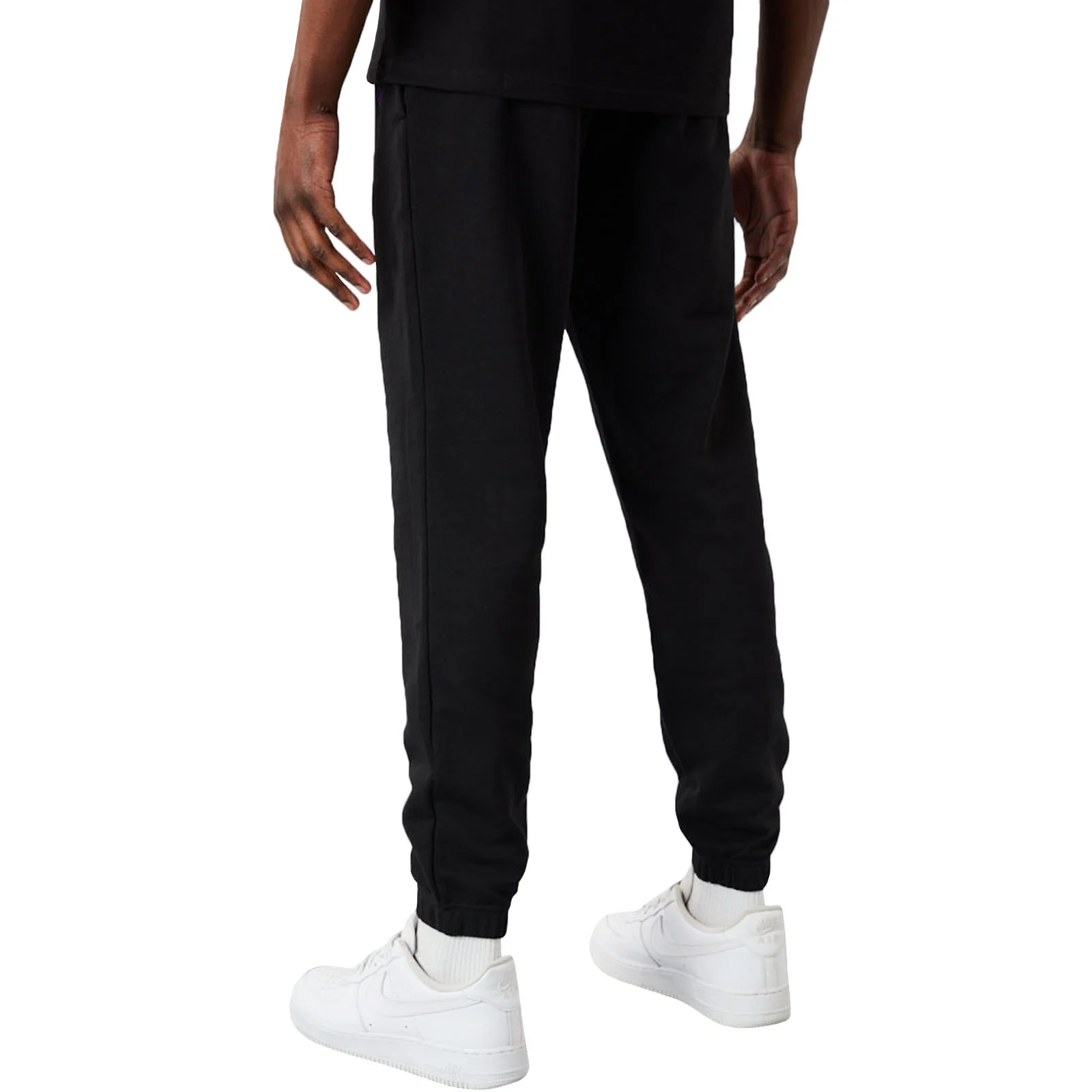 New Era Mens Los Angeles Lakers NBA Team Script Joggers - Black - Image 2