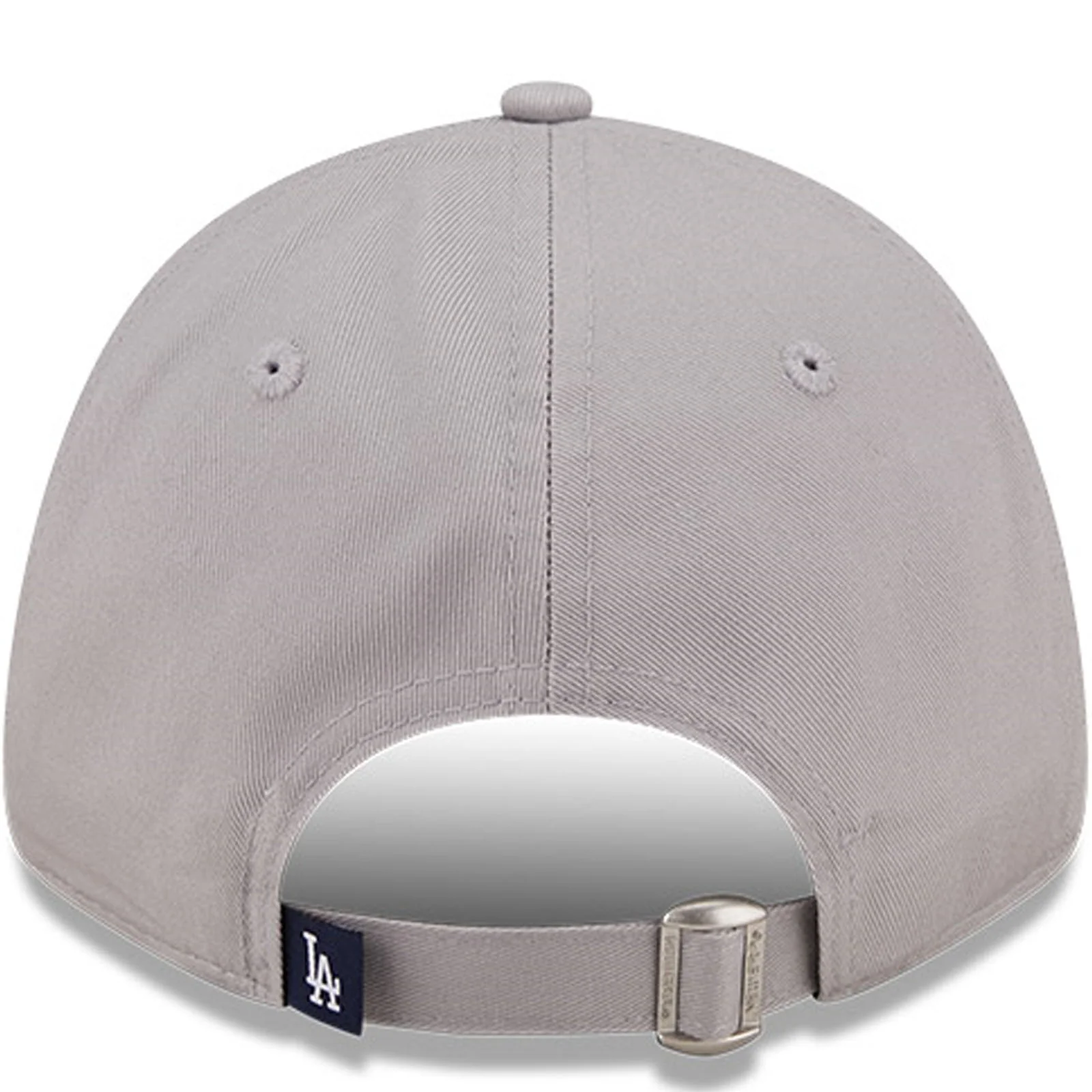 New Era Mens Los Angeles Dodgers 9FORTY MLB Logo Infill Baseball Cap - Grey - Image 2