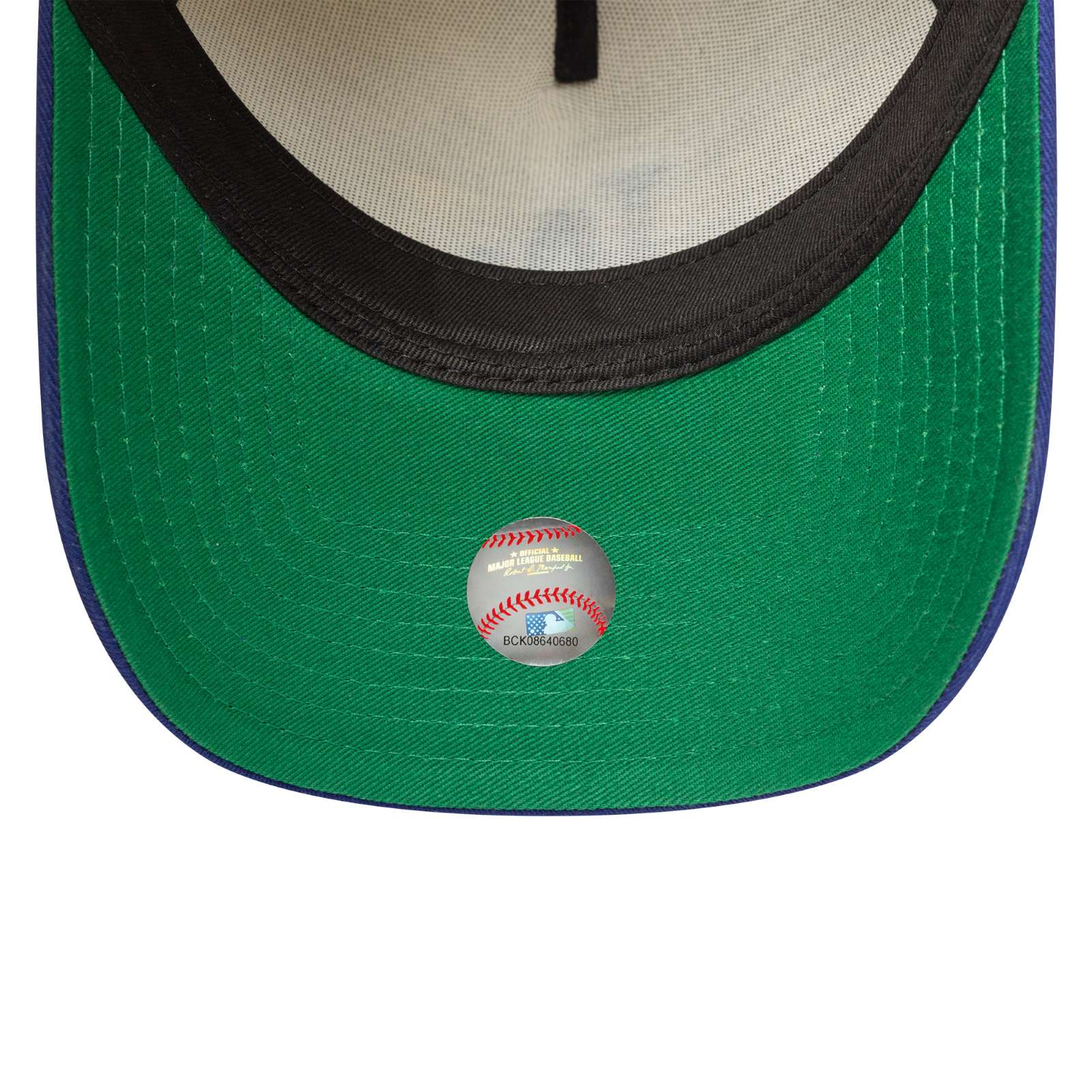 New Era Mens Los Angeles Dodgers 9FORTY Patch Eframe Baseball Cap - Light Beige - OSFM - Image 5