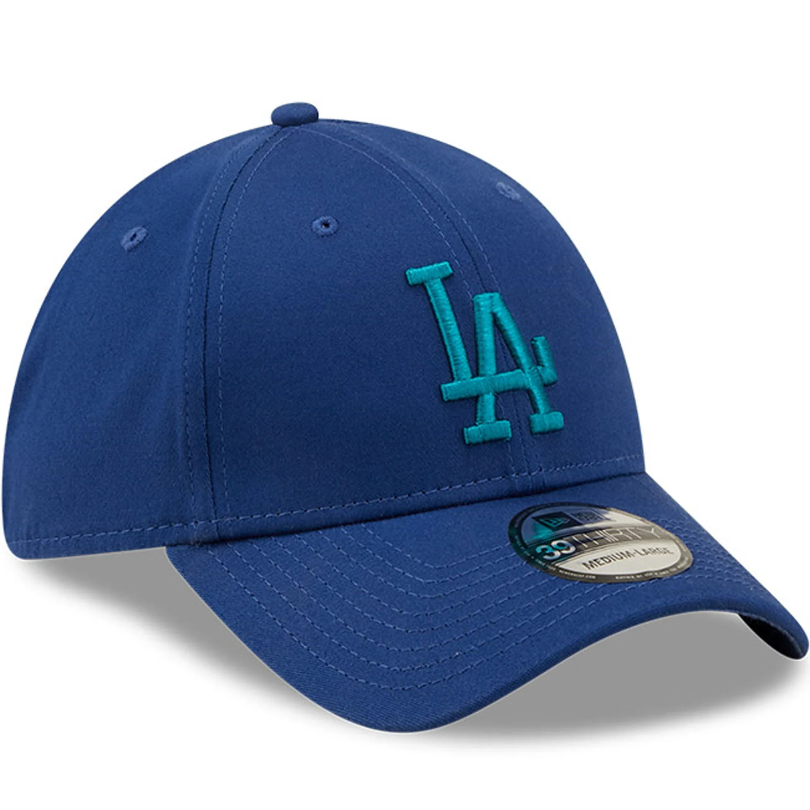 New Era Mens Los Angeles Dodgers MLB 39THIRTY Baseball Cap - Blue - Image 3