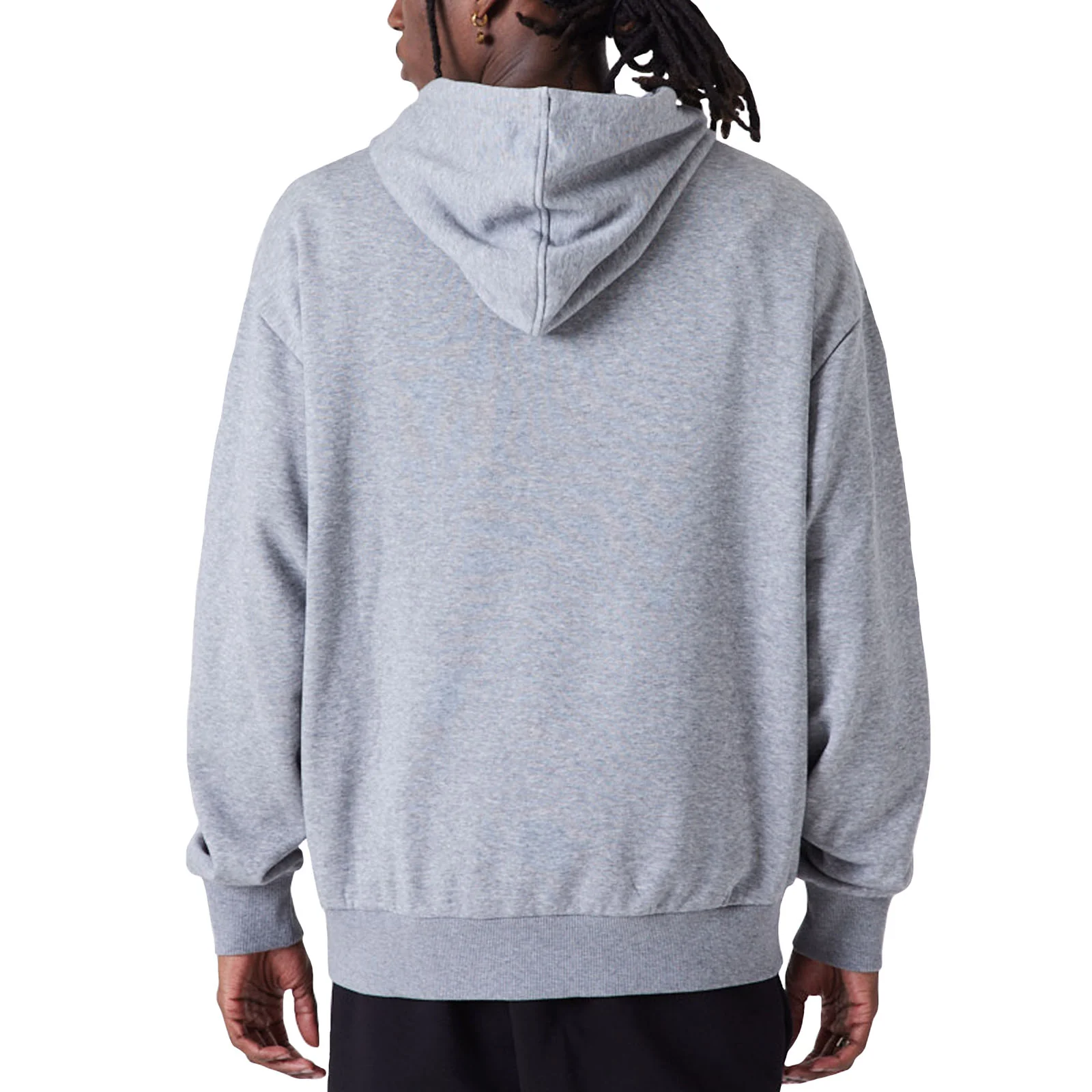 New Era Mens Los Angeles Lakers NBA Half Logo Oversized Hoodie - Grey - Image 2