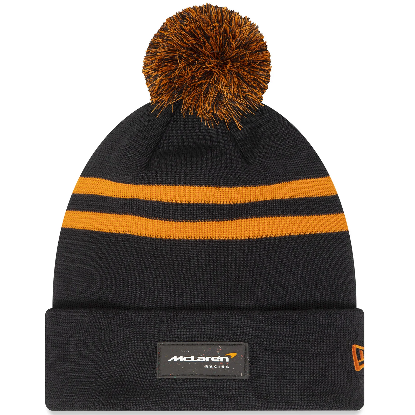 New Era Mens McLaren Racing Pom Pom Bobble Hat - Black