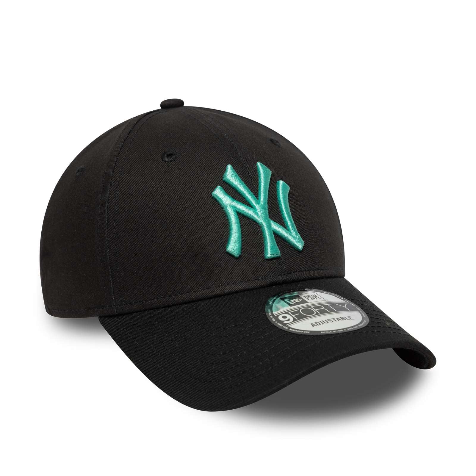New Era Mens New York Yankees 9FORTY League Essential Baseball Cap - Black - OSFM - Image 3