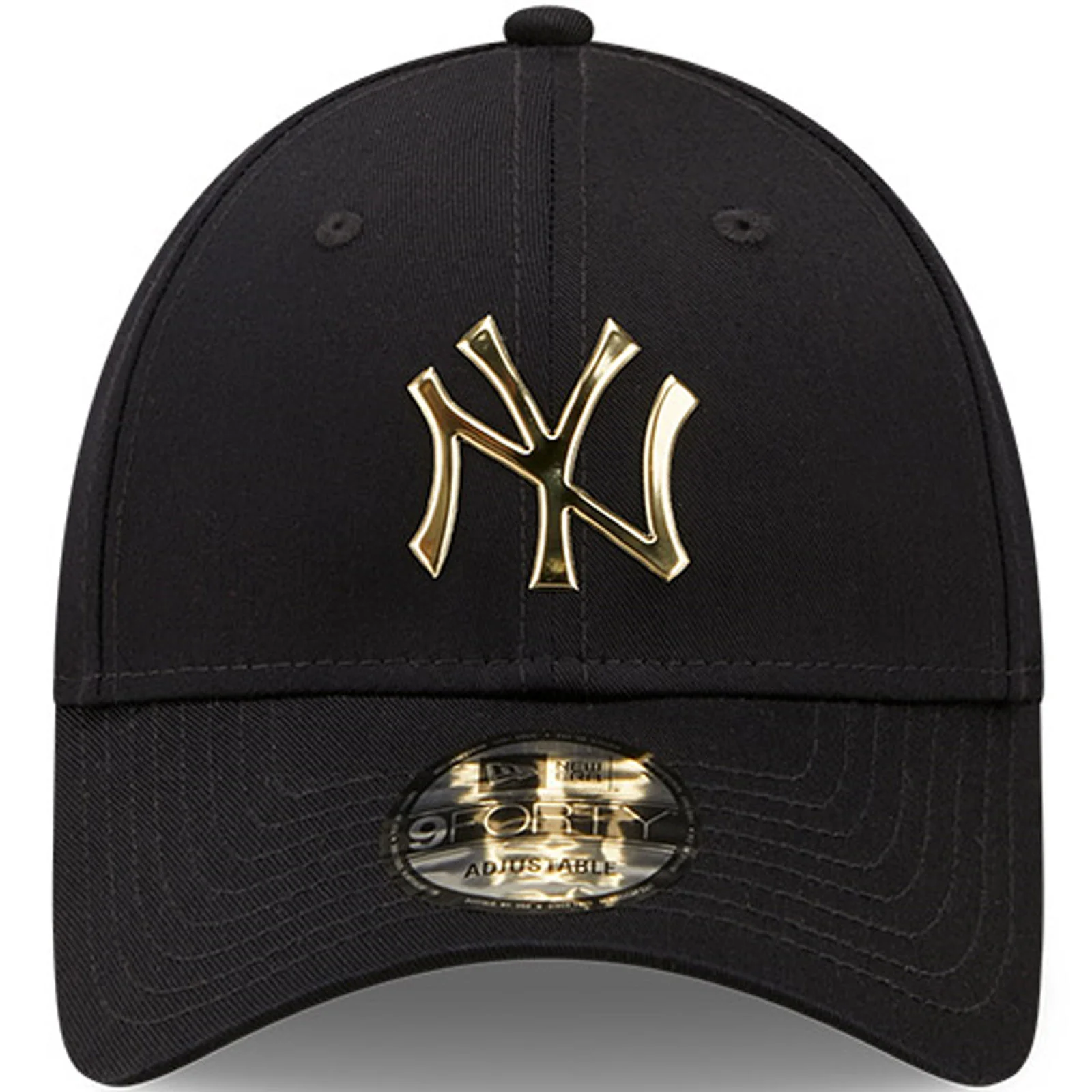 New Era Mens New York Yankees 9FORTY MLB Foil Logo Baseball Cap - Navy - Image 4