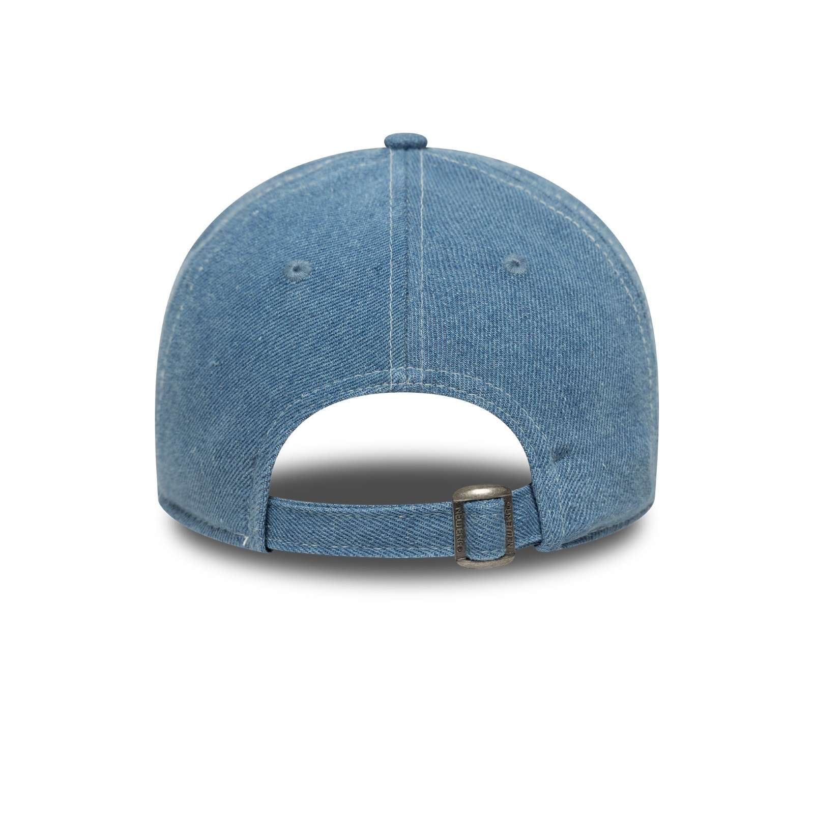 New Era Mens New York Yankees 9TWENTY Denim Baseball Cap - Med Blue - OSFM - Image 4