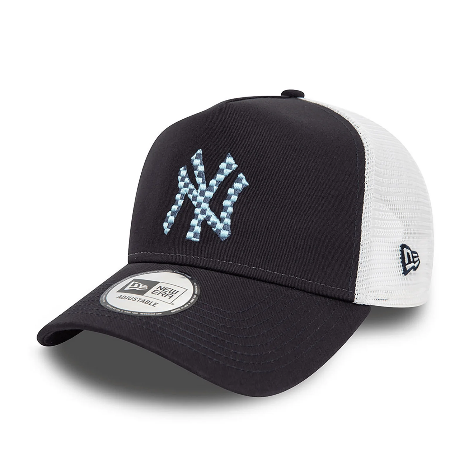 New Era Mens New York Yankees Infill A-Frame Trucker Cap - Navy - Image 3