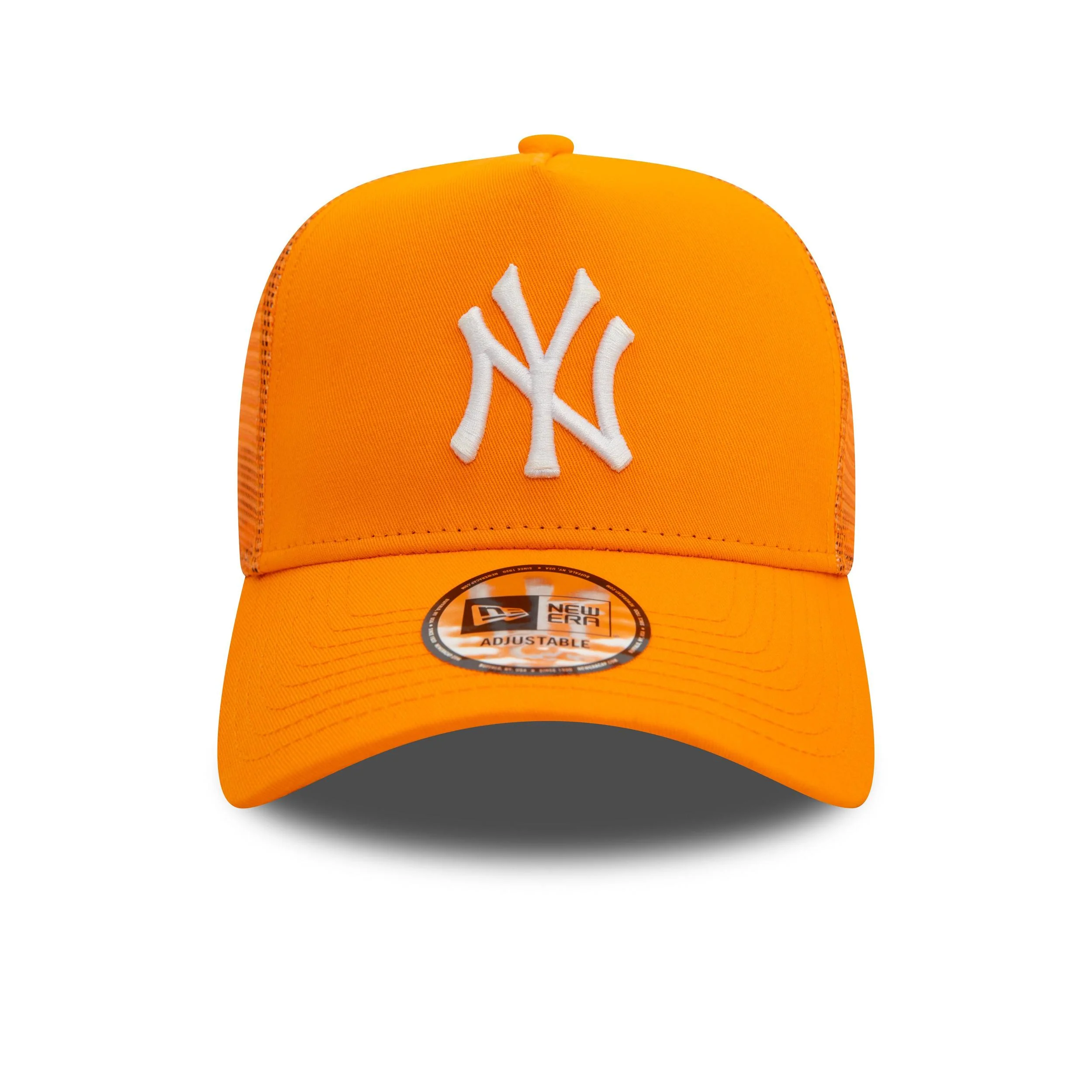 New Era Mens New York Yankees League Essentials Trucker Cap - Orange - Image 2