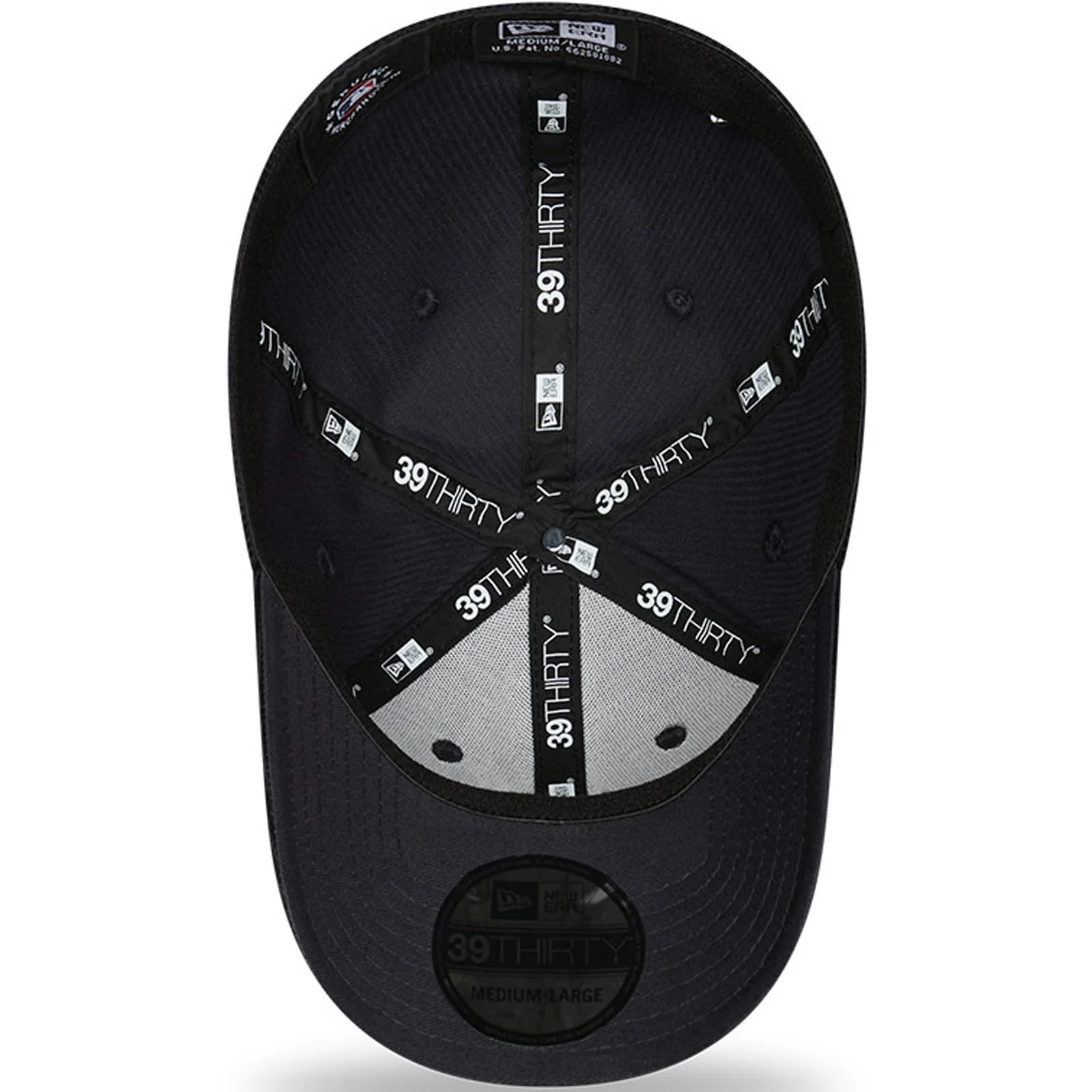New Era Mens New York Yankees MLB 39THIRTY Cord Baseball Cap - Navy - Image 5