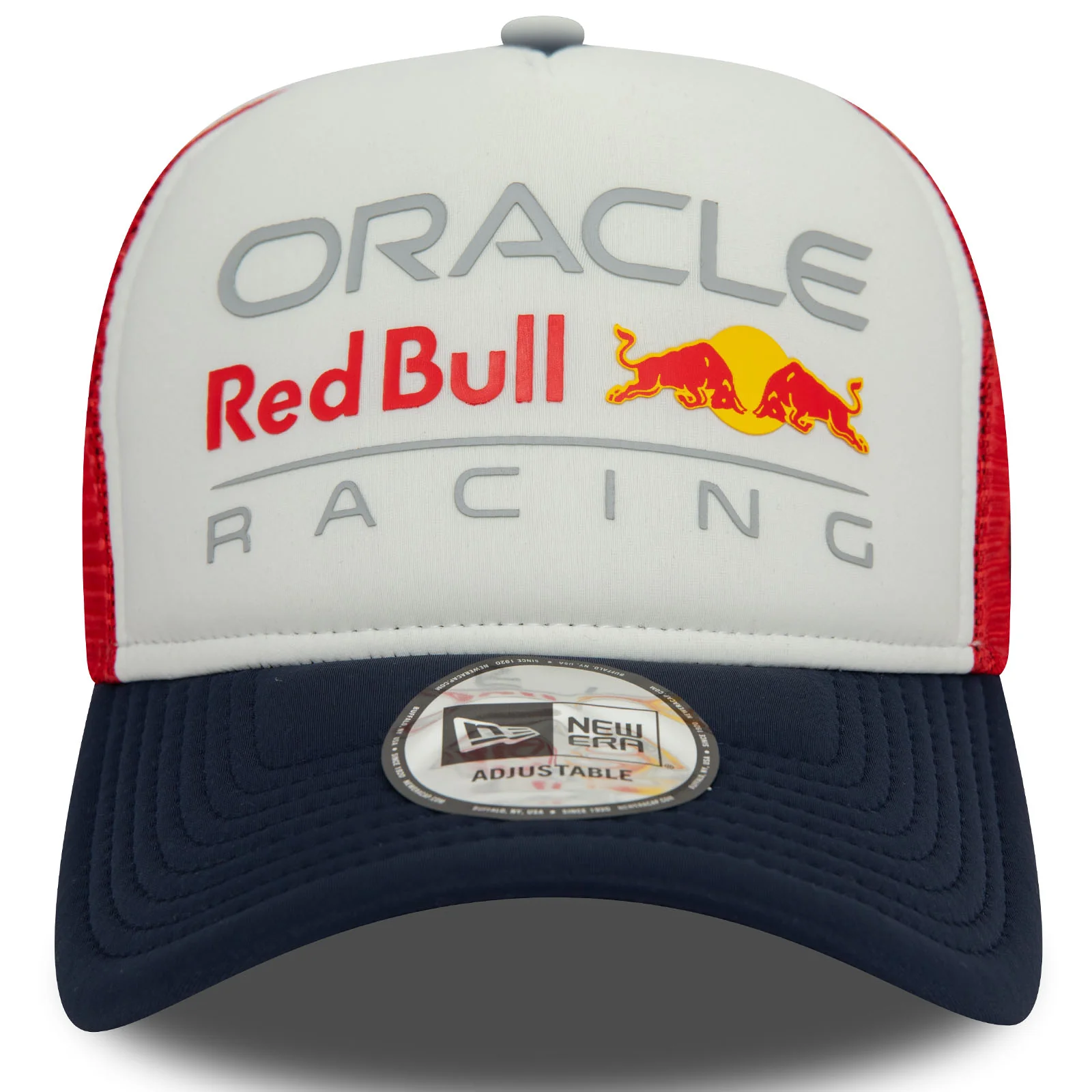 New Era Mens Red Bull Racing Colour Block E-Frame Trucker Cap - Red - Image 4
