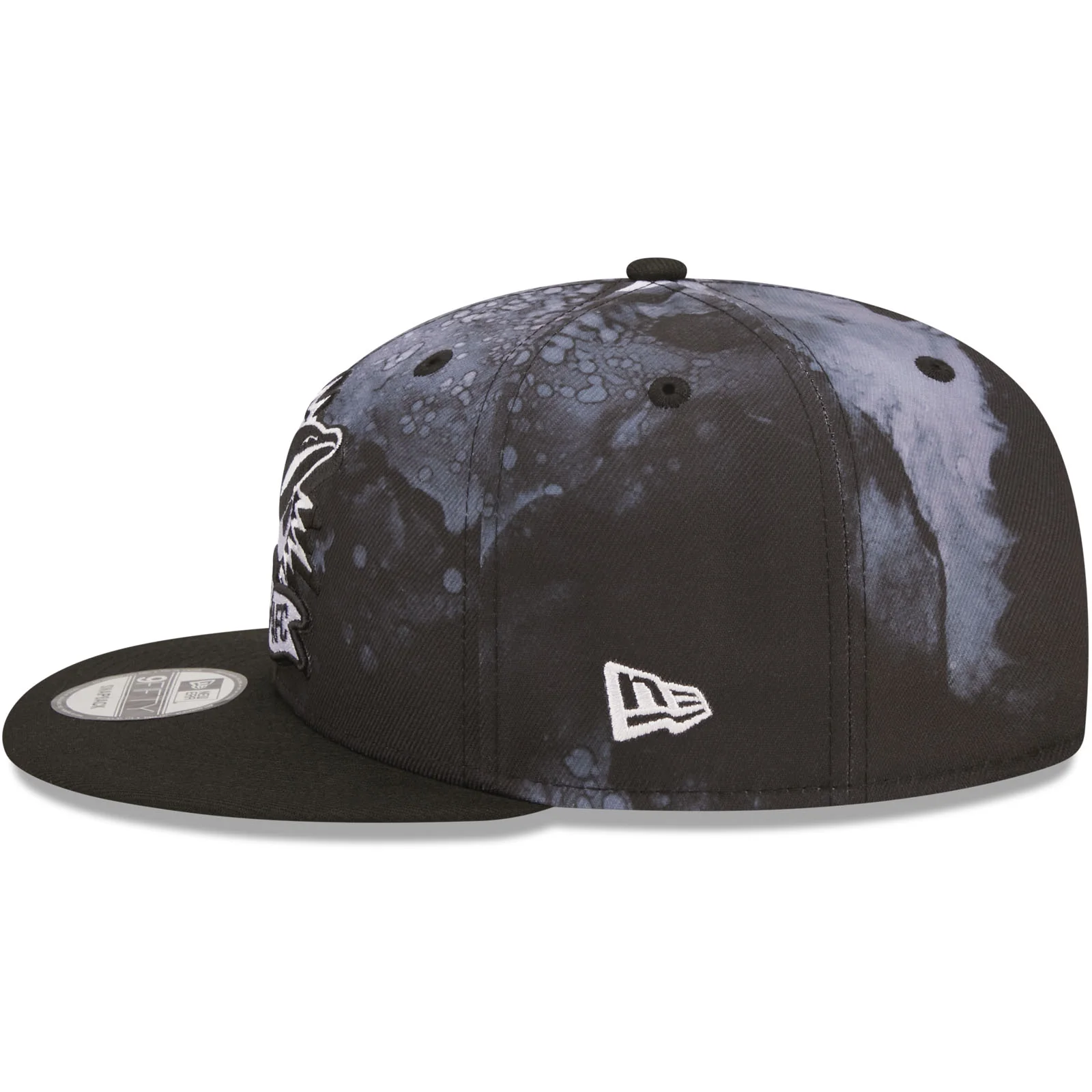 New Era Miami Dolphins NFL 9FIFTY 2022 Sideline Ink Baseball Cap Black - Image 5