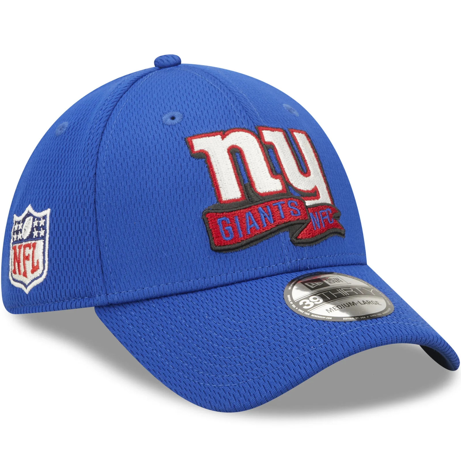 New Era New York Giants NFL 39THIRTY Sideline Coach 2022 Baseball Cap - Blue - Image 3