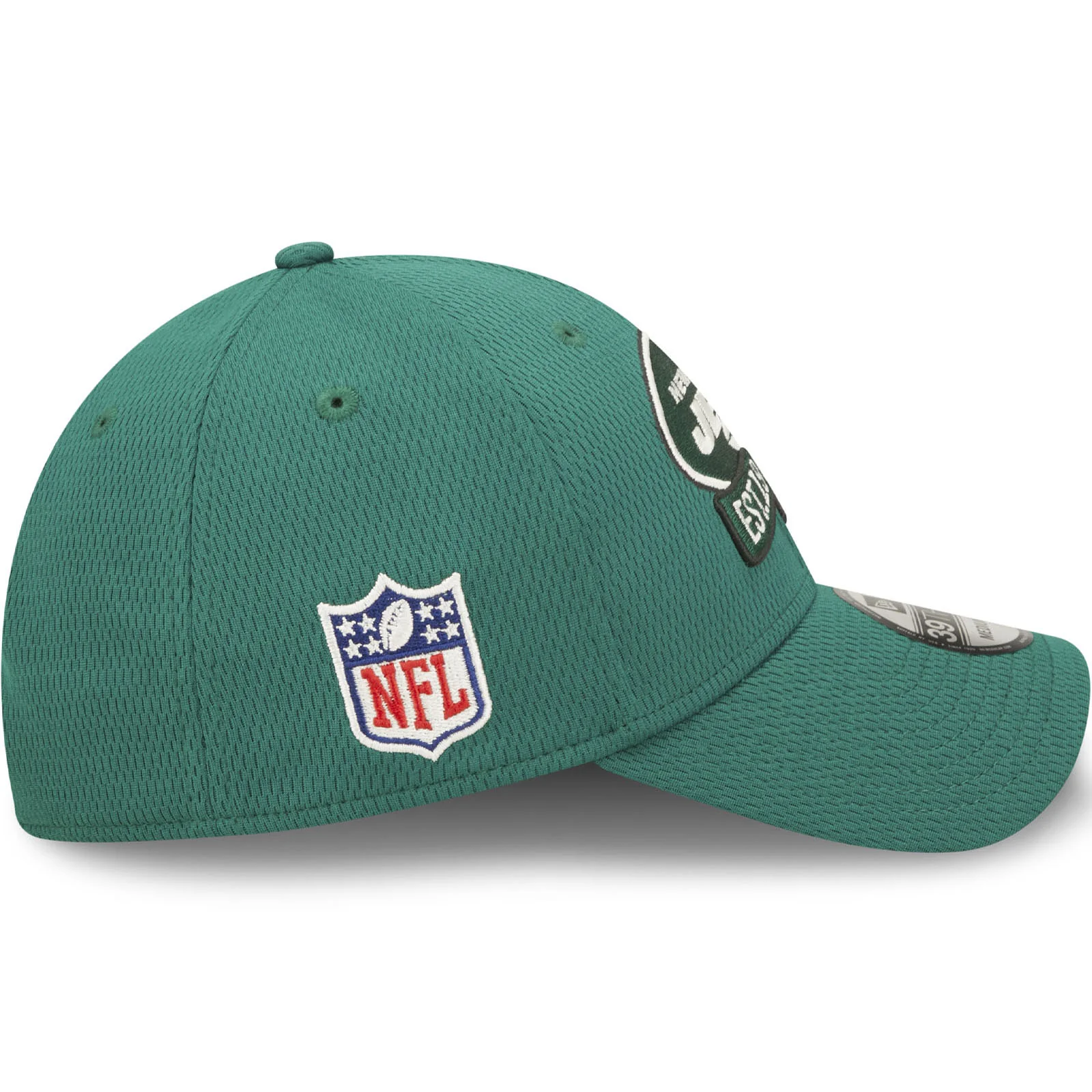 New Era New York Jets NFL 39THIRTY Sideline Coach 2022 Baseball Cap Green - Image 6
