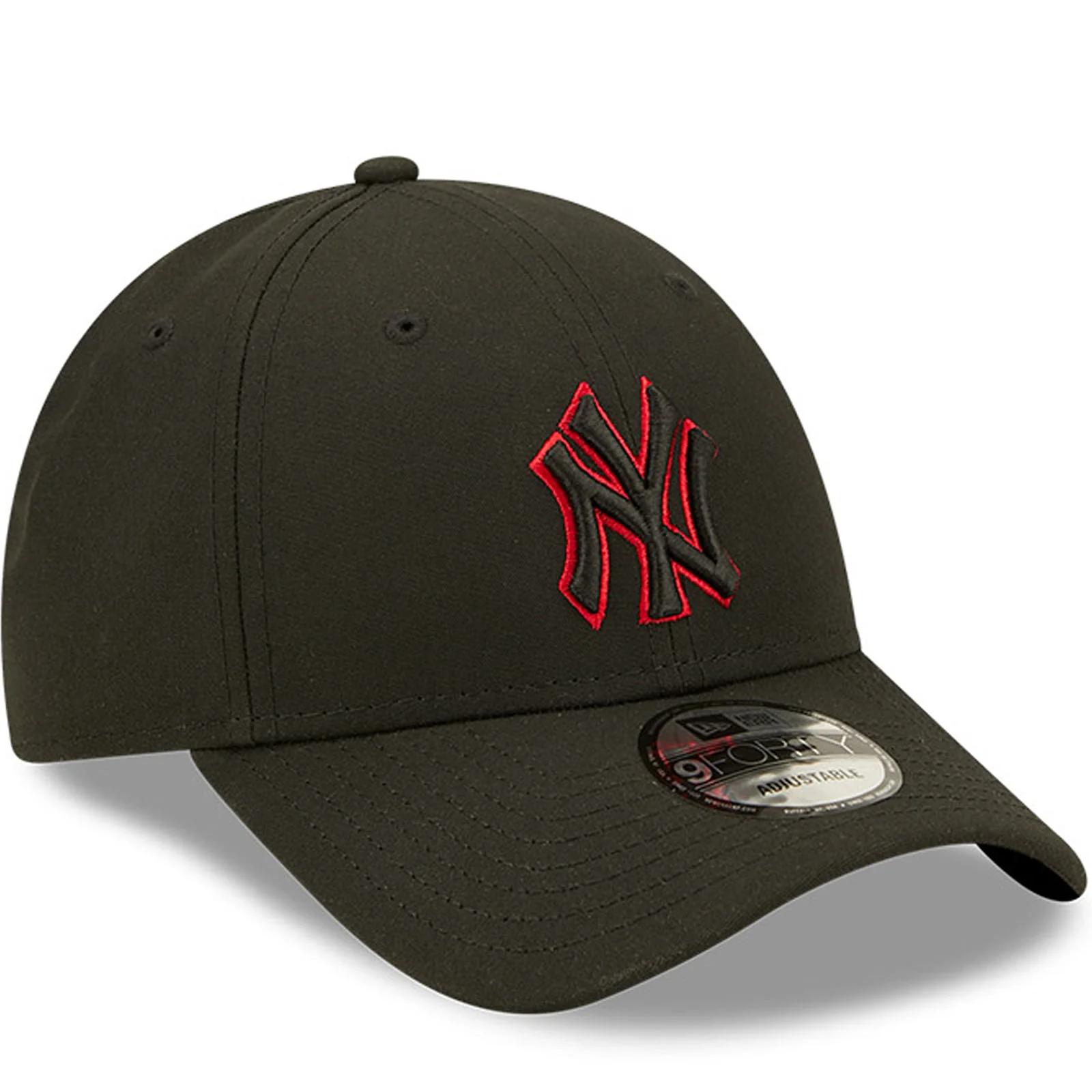 New Era New York Yankees 9FORTY Repreve Neon Snapback Cap - Black - Image 3