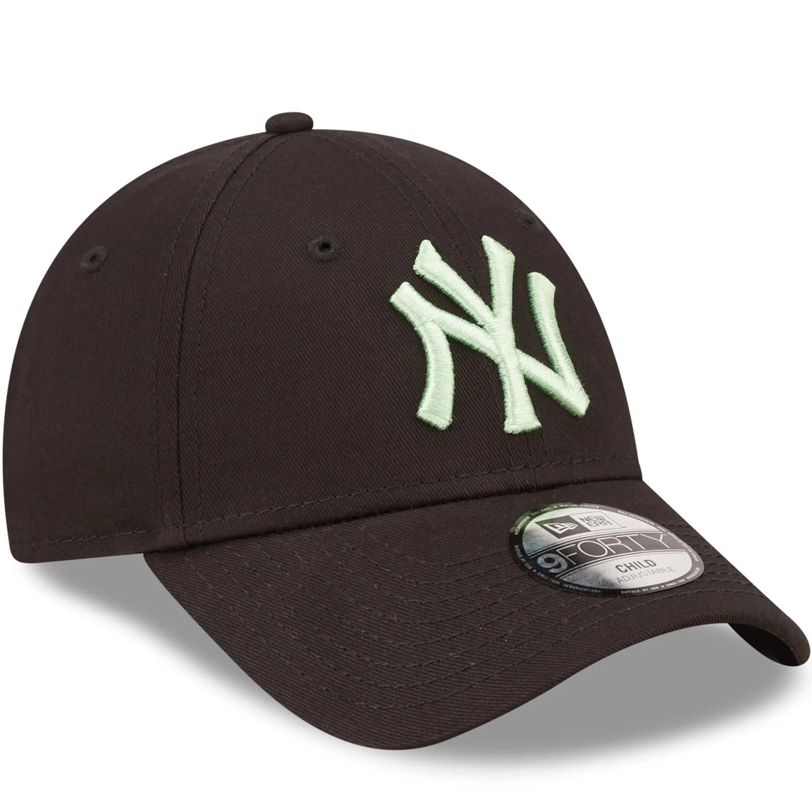 New Era Kids New York Yankees MLB 9FORTY Strapback Cap - Black - Image 3