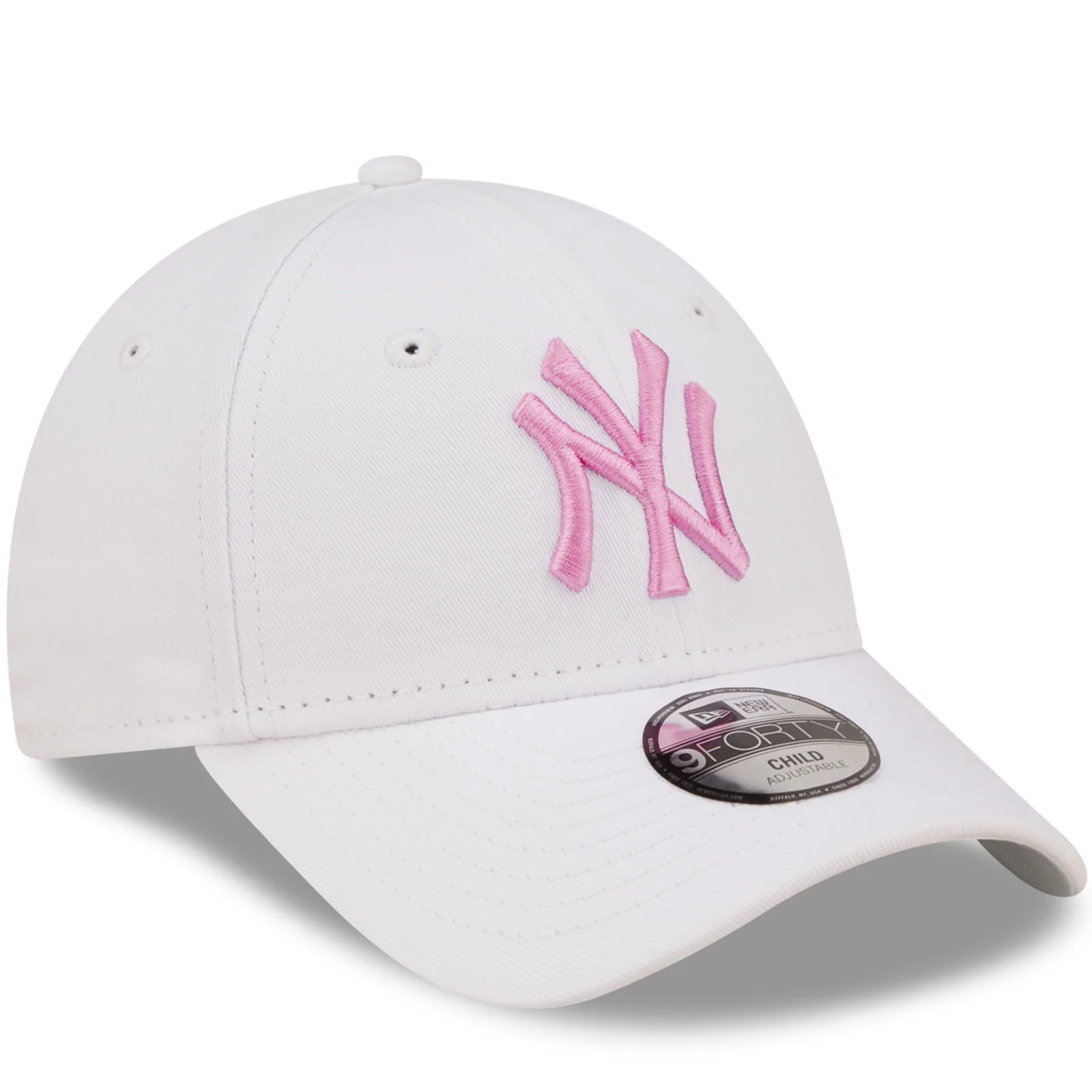New Era Kids New York Yankees MLB 9FORTY Strapback Cap - White - Image 3