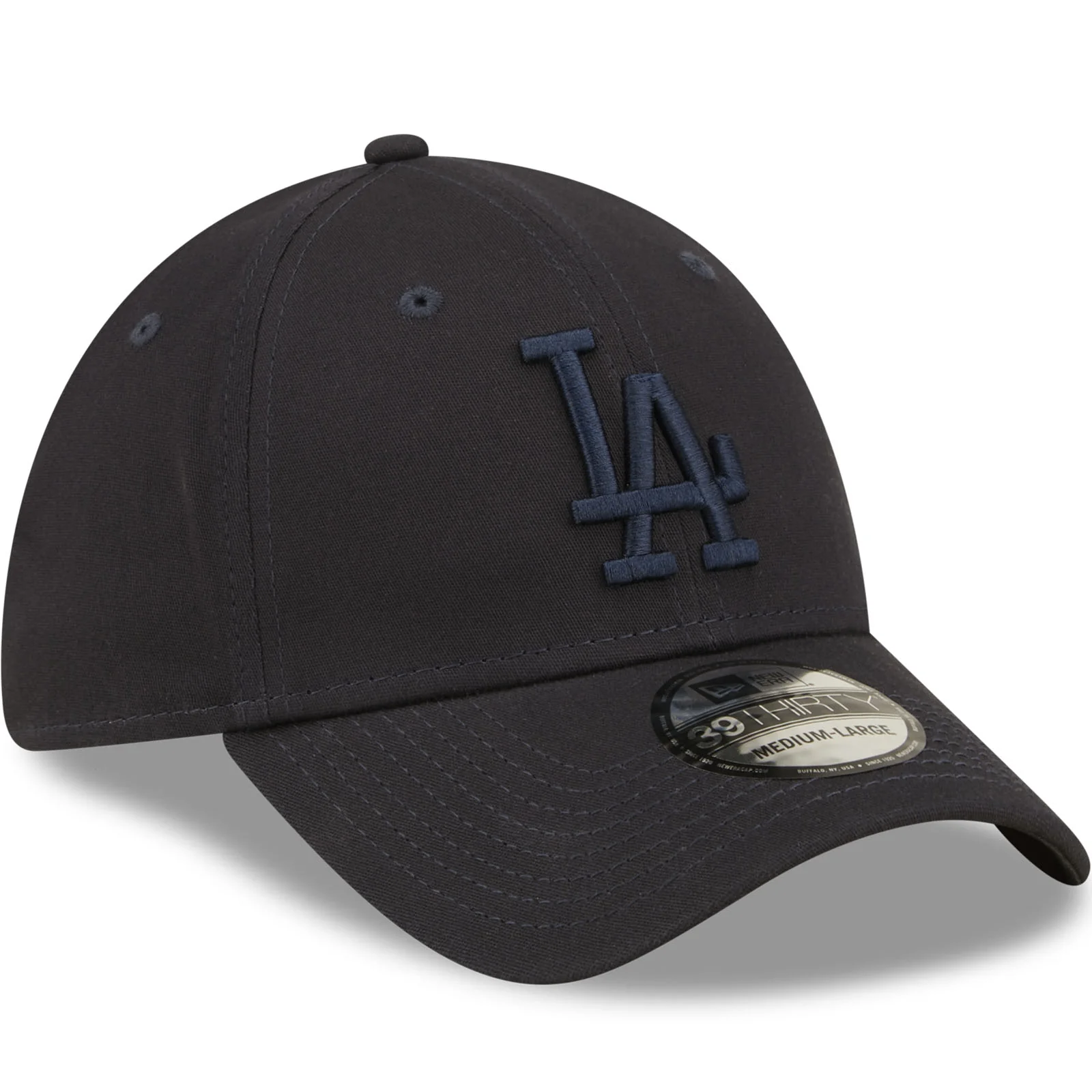 New Era LA Dodgers League Essentials 39THIRTY Baseball Cap  - Navy - Image 3