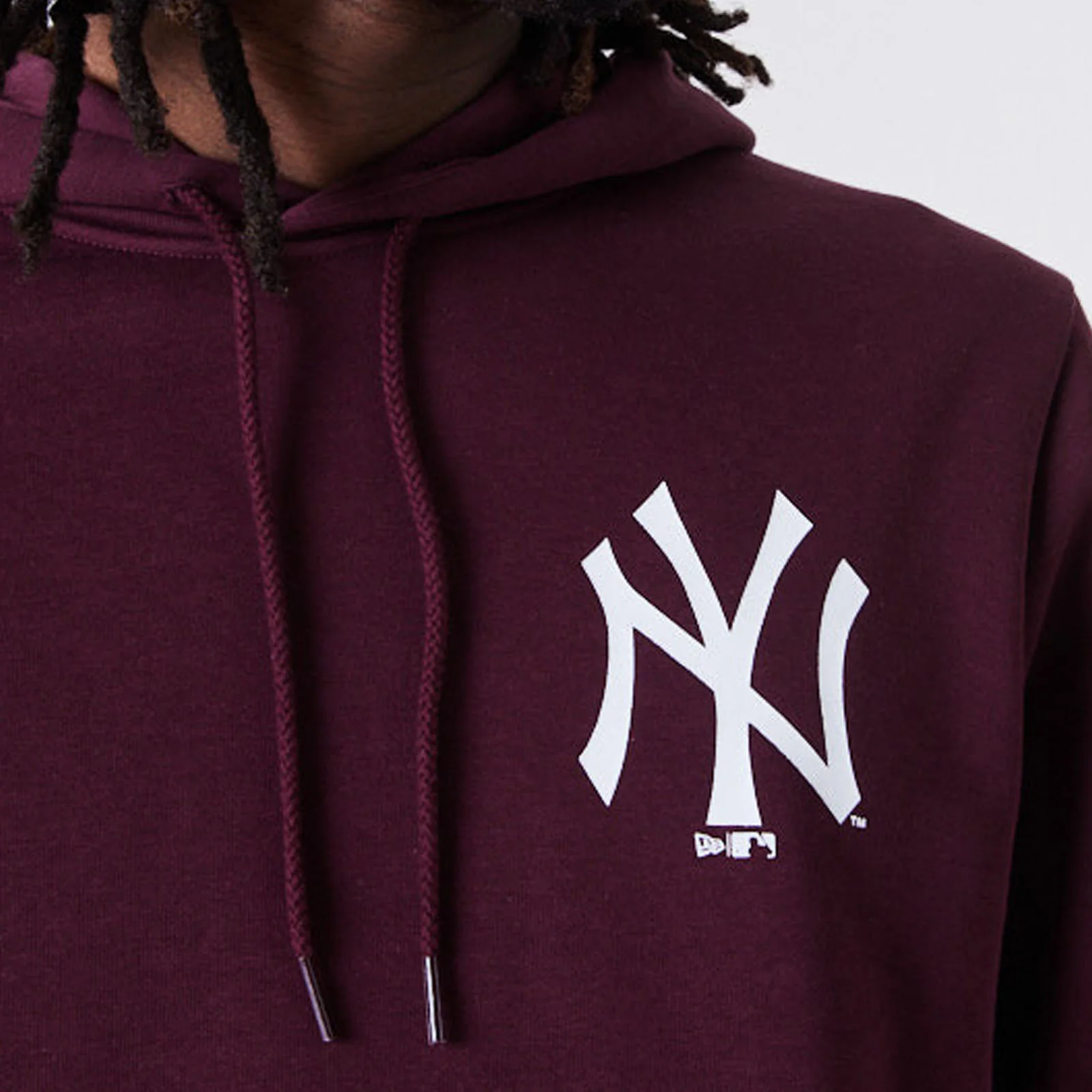 New Era New York Yankees MLB Essentials Hoodie - Purple - Image 3
