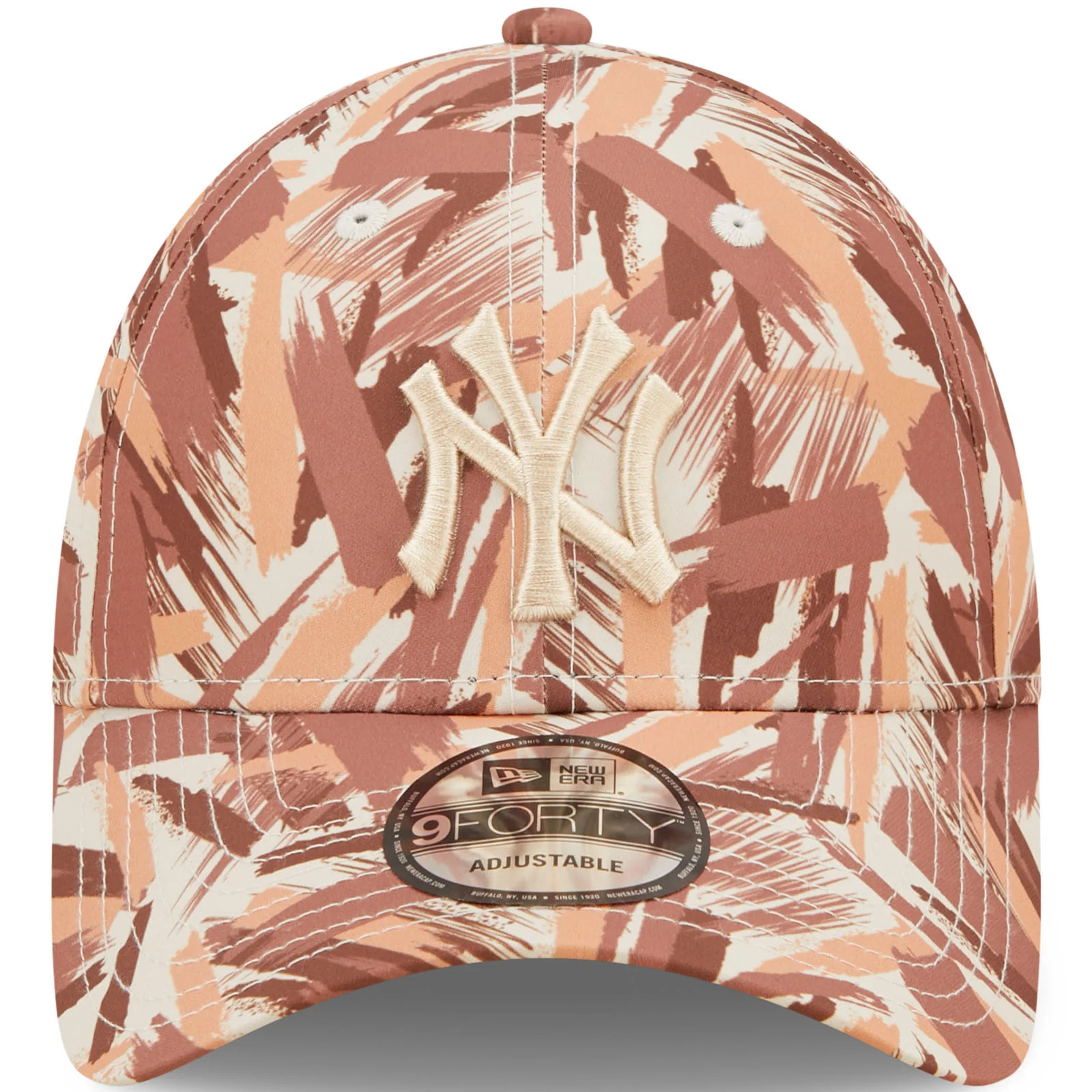 New Era New York Yankees Painted 9FORTY Adjustable Strapback Cap - Multi - Image 4