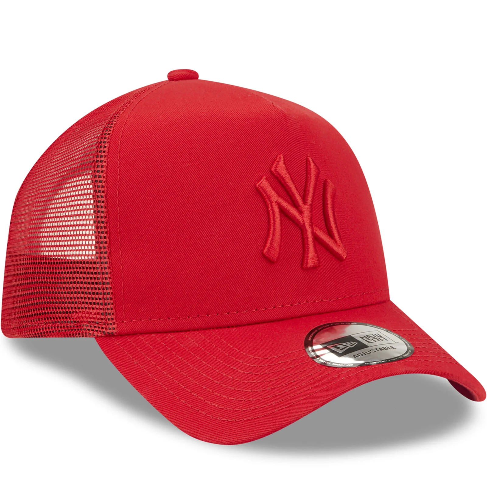 New Era New York Yankees Tonal Mesh 9FORTY Trucker Cap - Red - Image 3