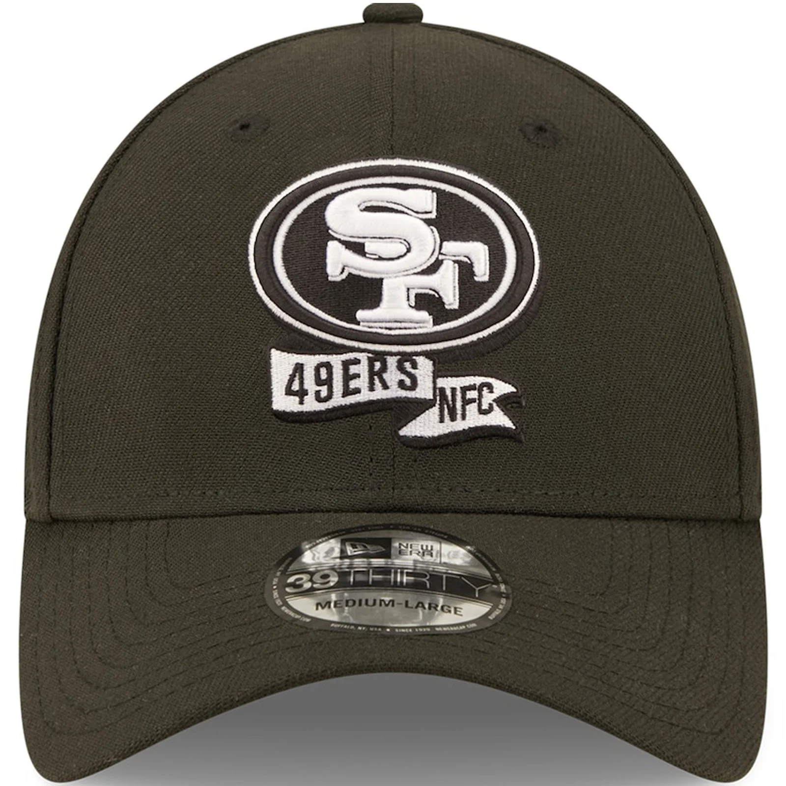 New Era San Francisco 49ers NFL 39THIRTY Sideline 2022 Baseball Cap - Black - Image 4