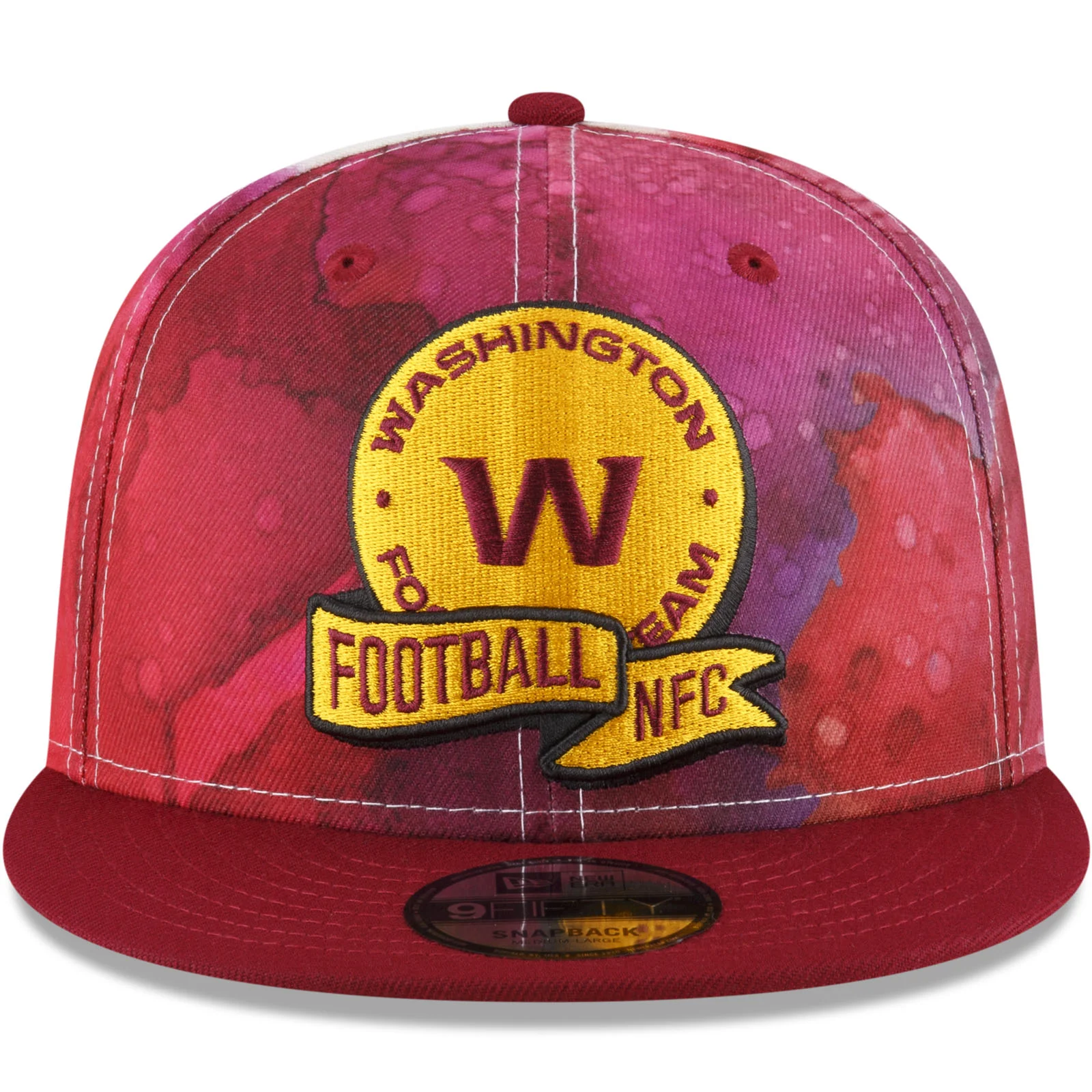 New Era Washington Commanders NFL 2022 Sideline Ink 9FIFTY Baseball Cap - Red - Image 4