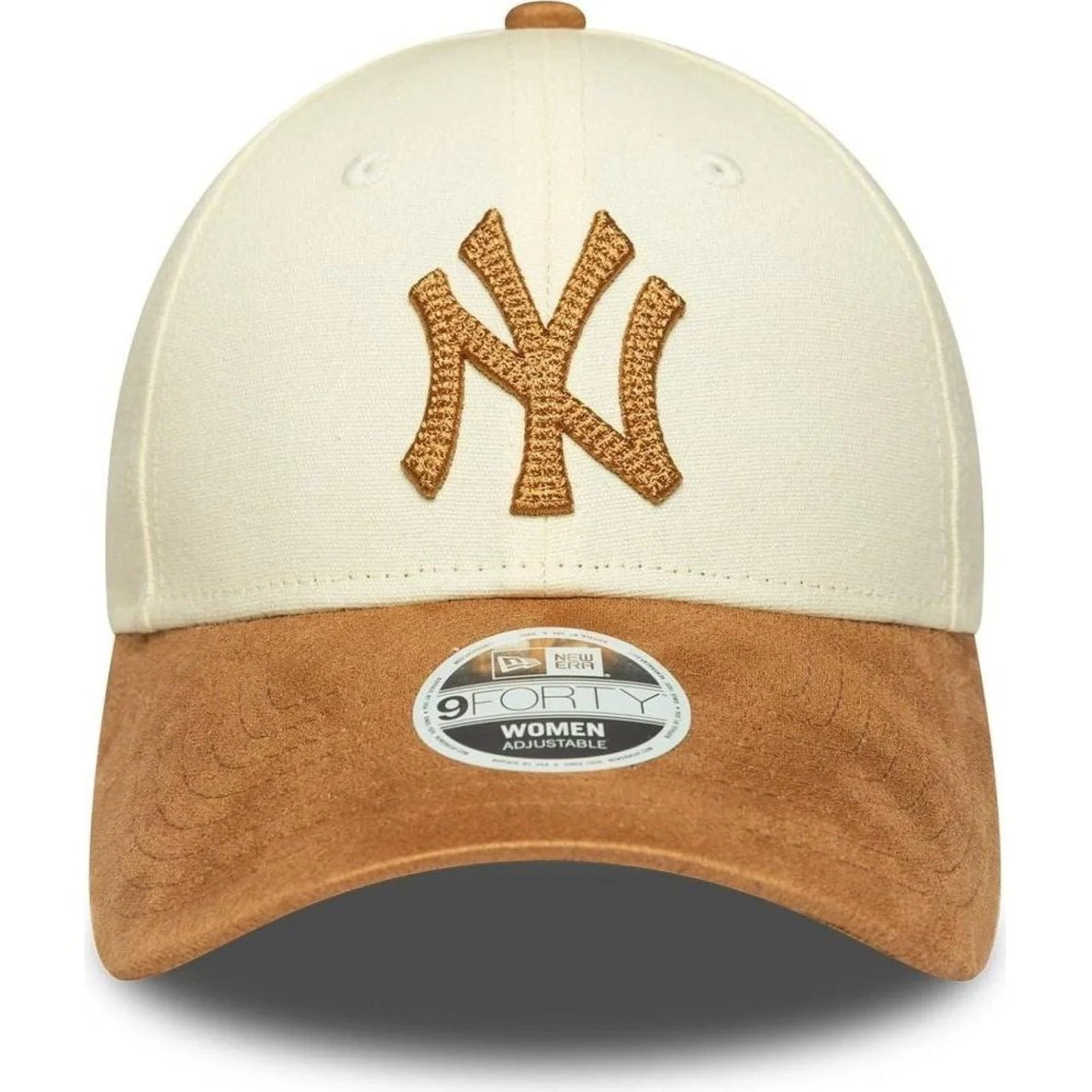 New Era Womens 9FORTY New York Yankees Baseball Cap - Cream - One Size - Image 2