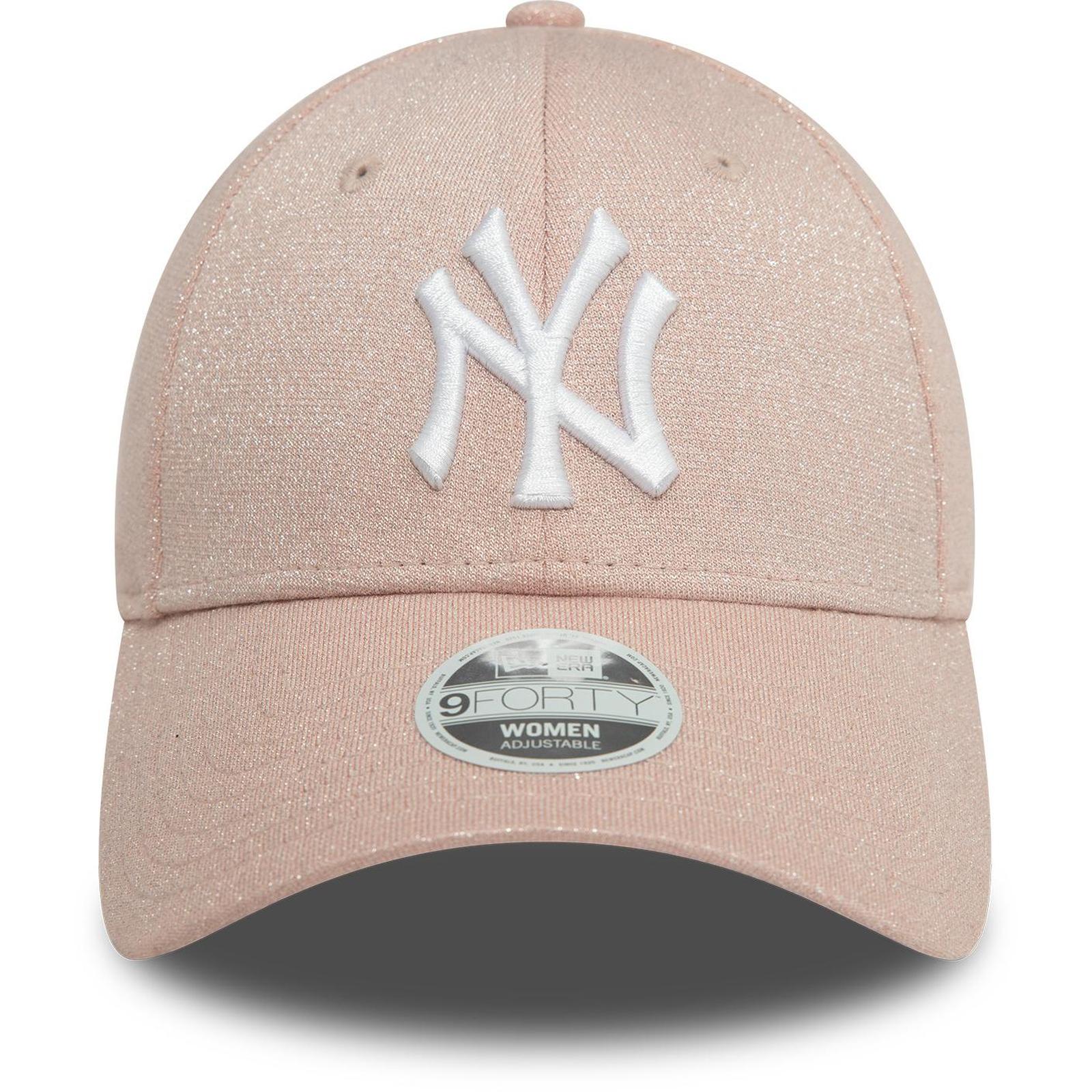 New Era Womens 9FORTY New York Yankees Cap - Pastel Pink - Image 3