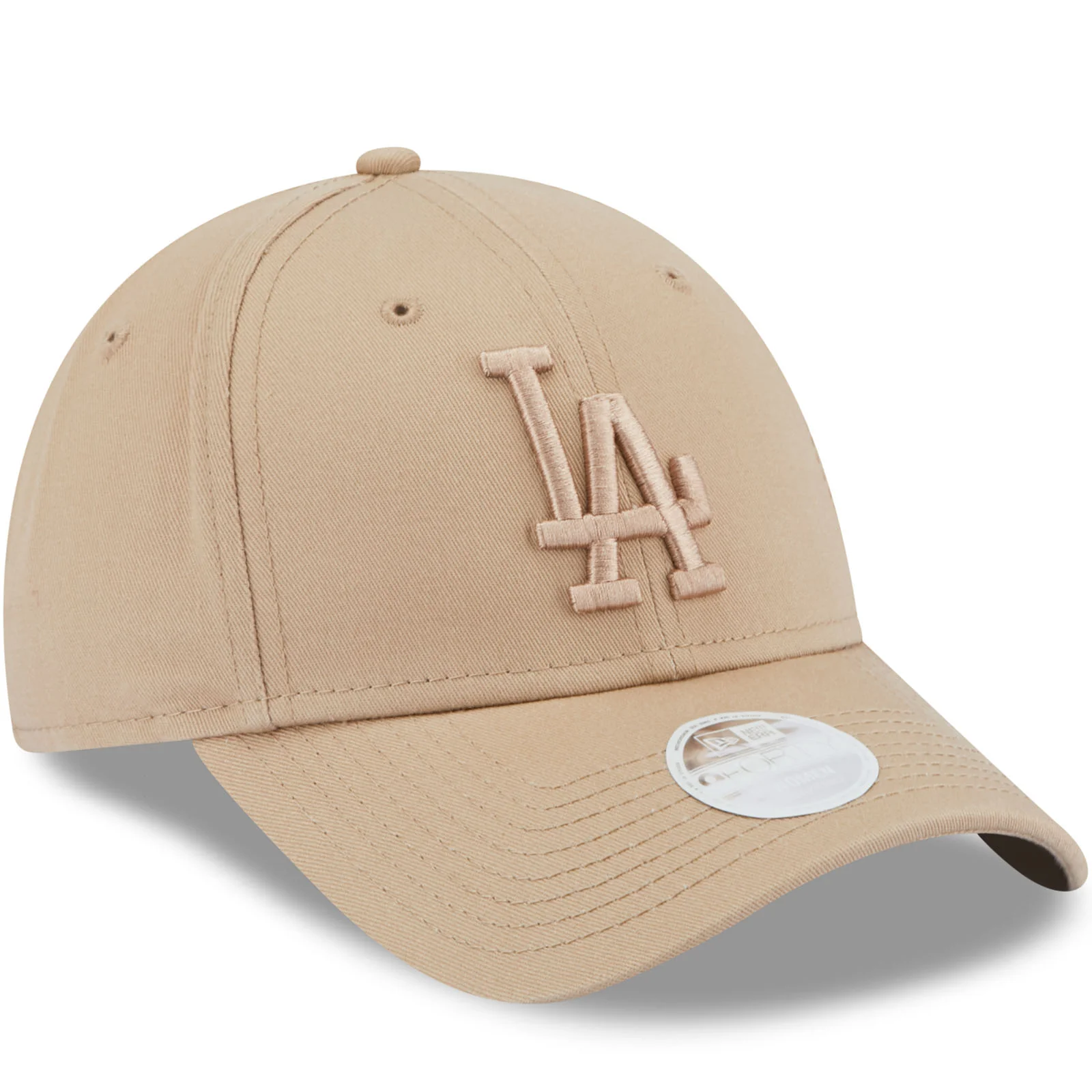 New Era Womens Los Angeles Dodgers MLB 9FORTY Strapback Cap - Beige - Image 3