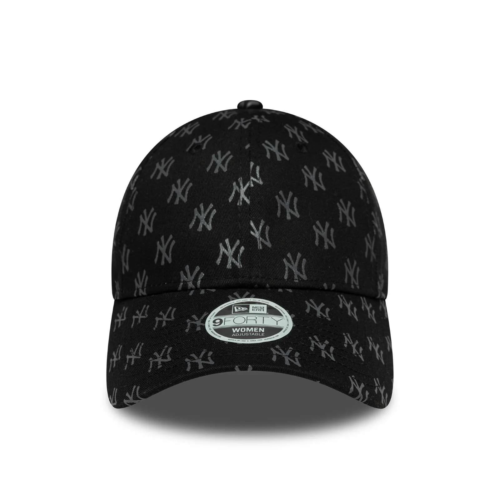 New Era Womens New York Yankees 9FORTY Monogram Baseball Cap - Black - OSFM - Image 2
