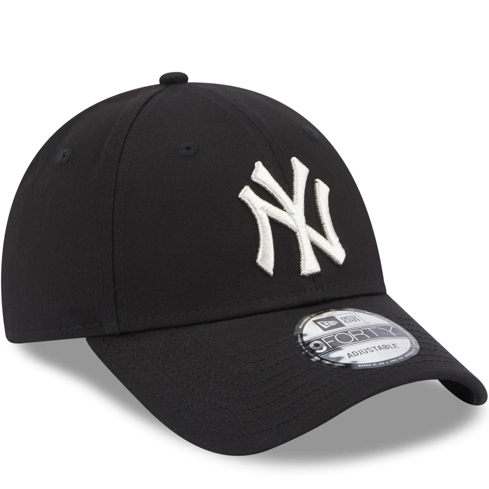 New Era Womens New York Yankees MLB 9FORTY Baseball Cap - Black - Image 3