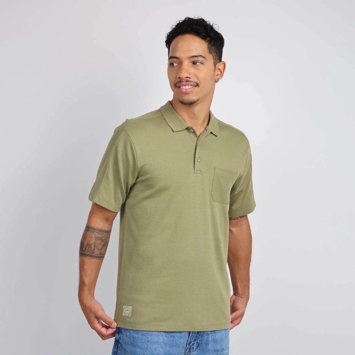 OXBOW Mens Nukak Short Sleeve Polo Shirt - Image 2