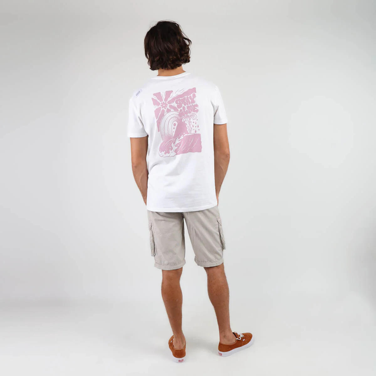 OXBOW Mens Orpek Bermuda Cotton Cargo Shorts with Belt - Image 22