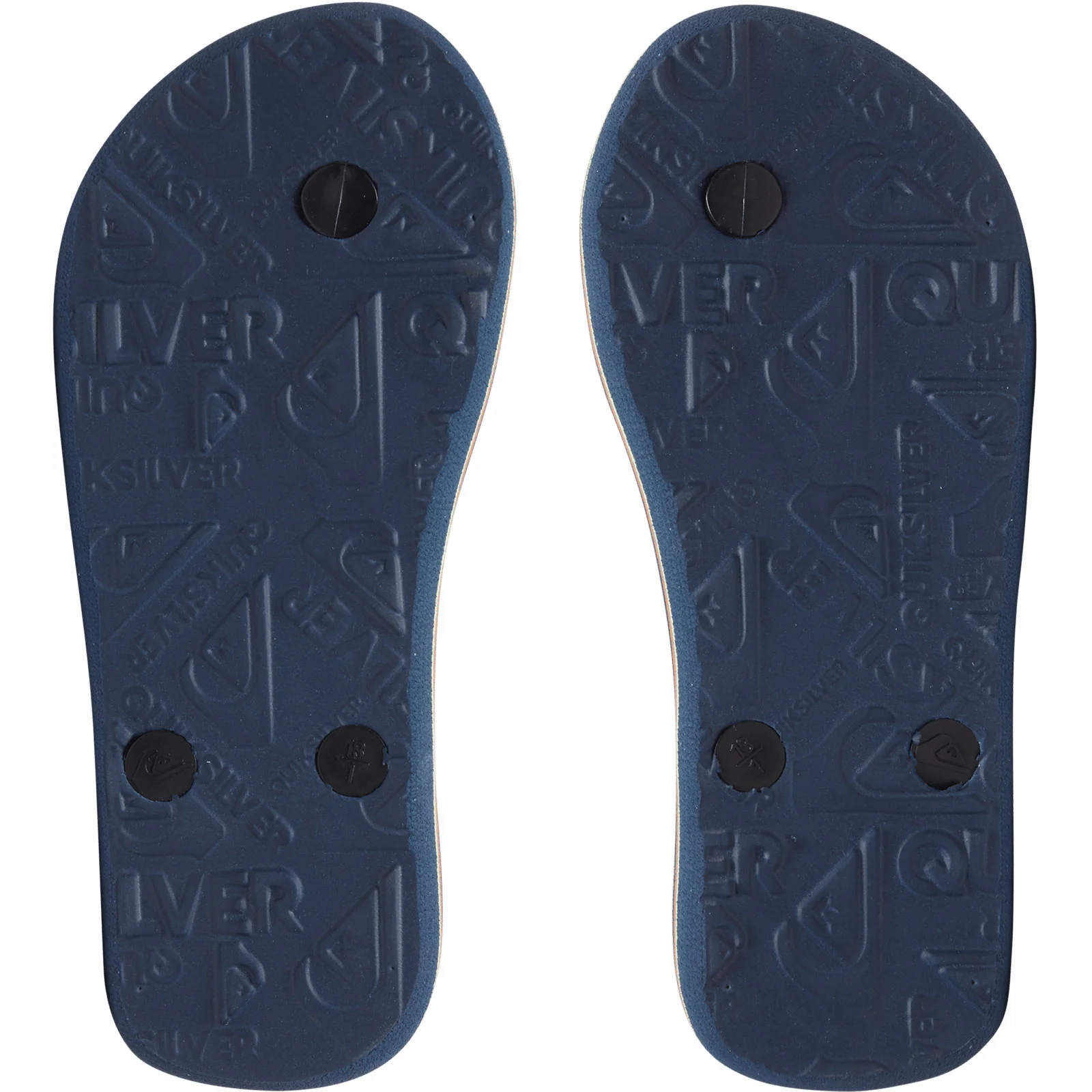 Quiksilver Kids Molokai Slab Flip Flops - Black/Blue - Image 3