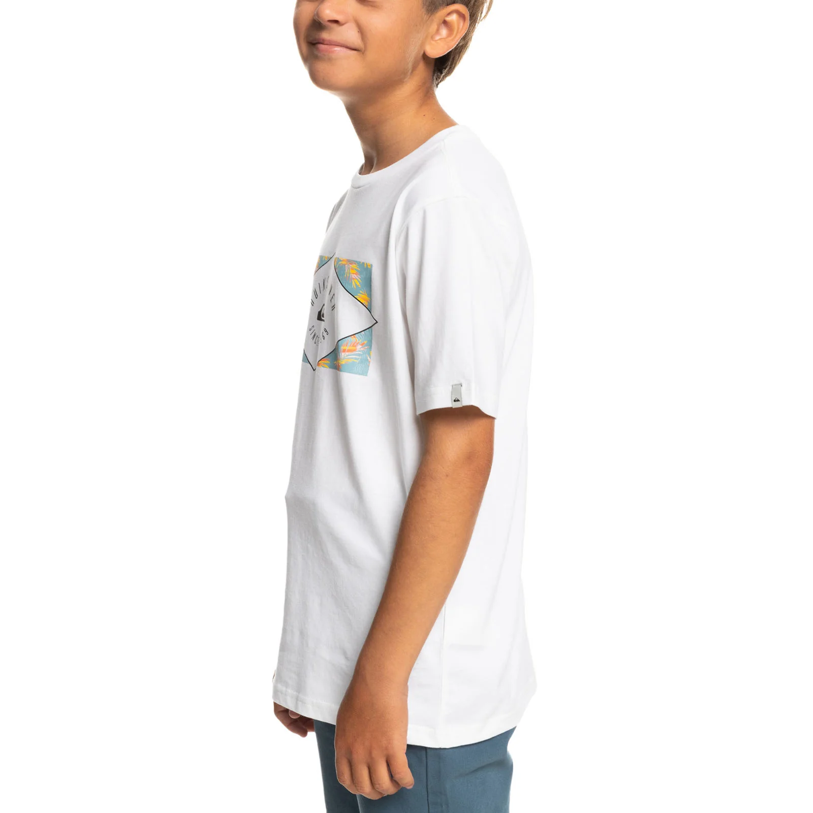 Quiksilver Kids Circled Lines Crew Neck Cotton T-Shirt - Image 7
