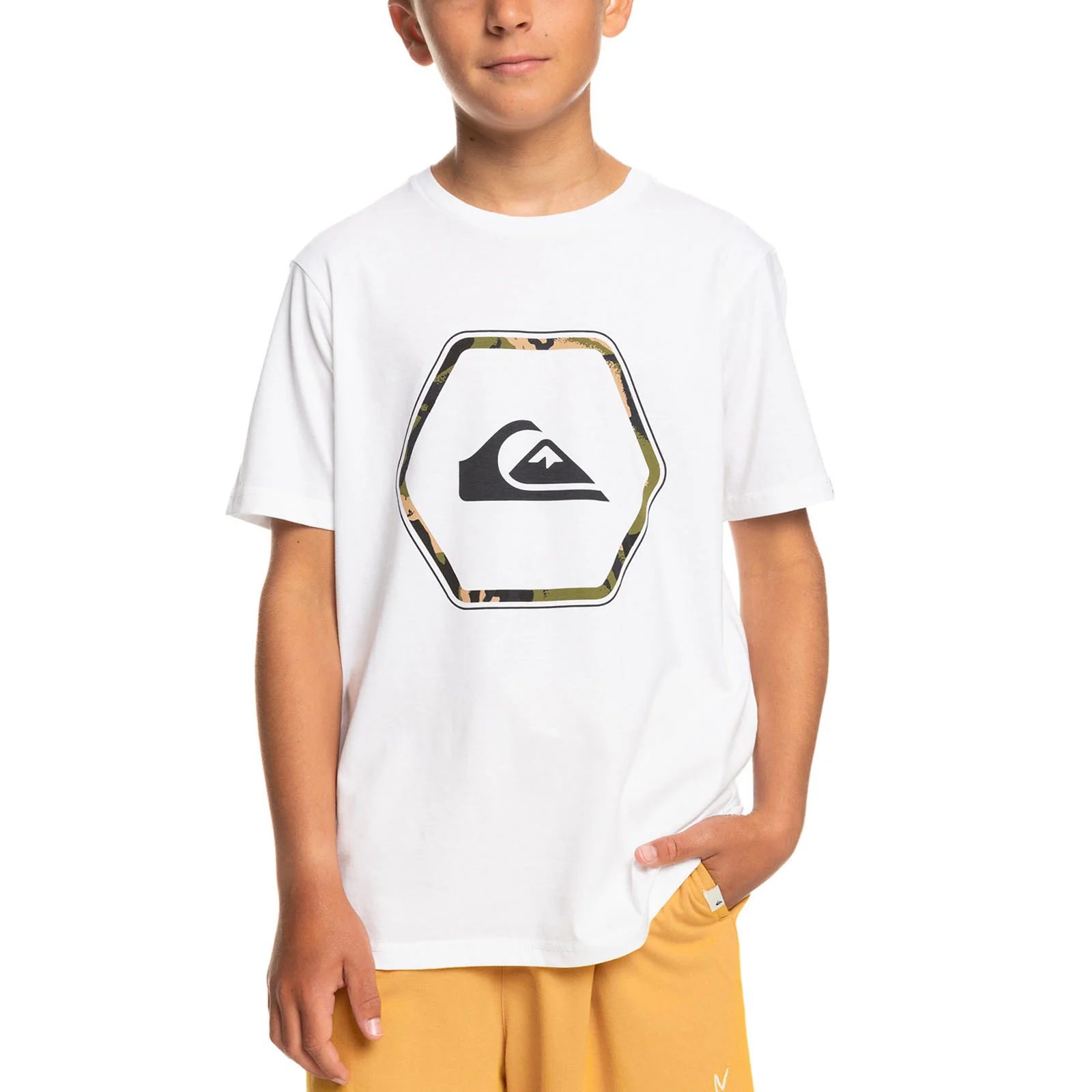 Quiksilver Kids In Shapes Crew Neck Cotton T-Shirt - Image 5