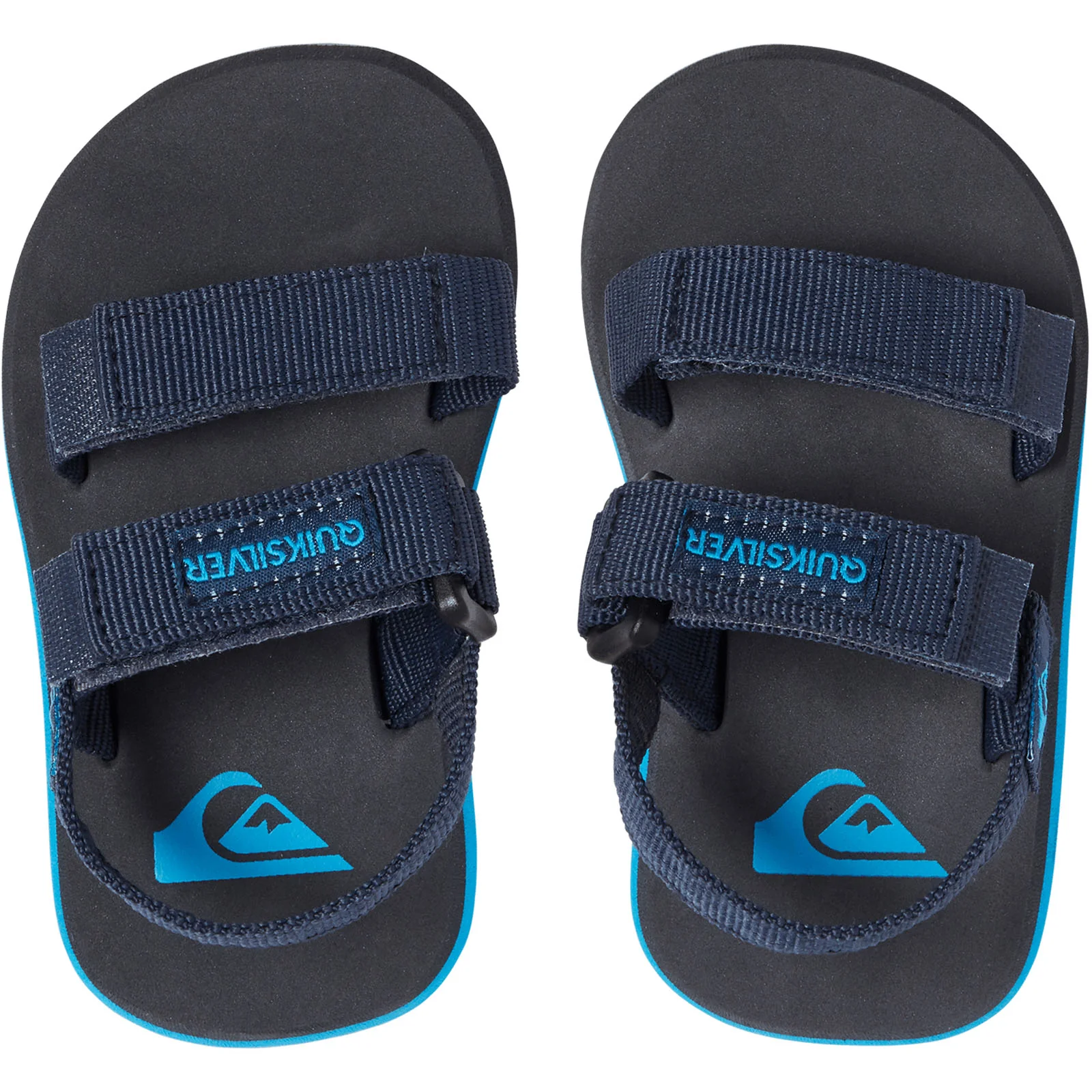 Quiksilver Kids Toddlers Monkey Caged Flip Flops - Blue/Grey