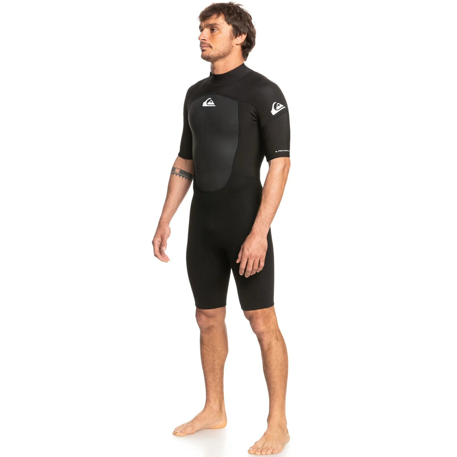 Quiksilver Mens 2/2mm Prologue Short Sleeve Back Zip Wetsuit - Black - Image 3