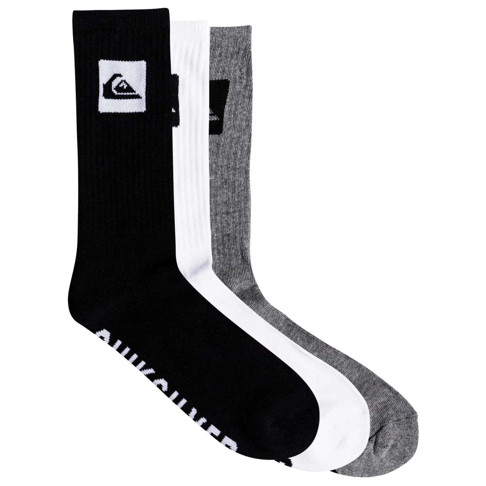 Quiksilver Mens 3 Crew Pack Socks - Image 2