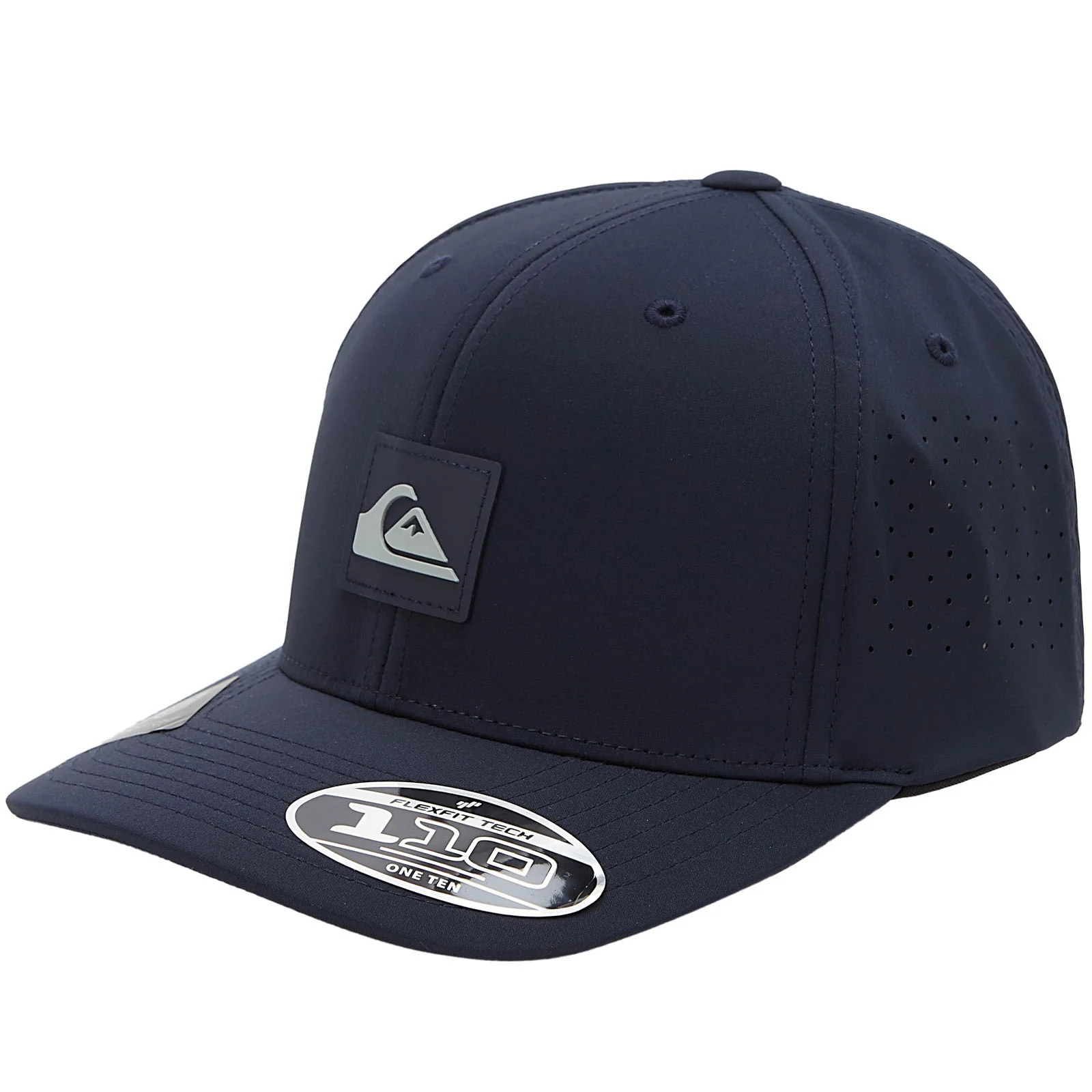 Quiksilver Mens Adapted Flexifit Curved Visor Baseball Cap Hat - Insignia Blue