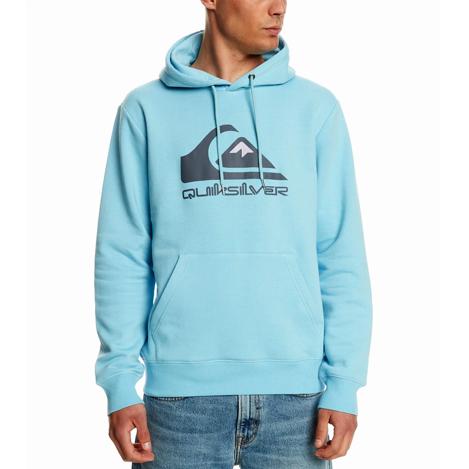 Quiksilver Mens Big Logo Pullover Hoodie - Image 2