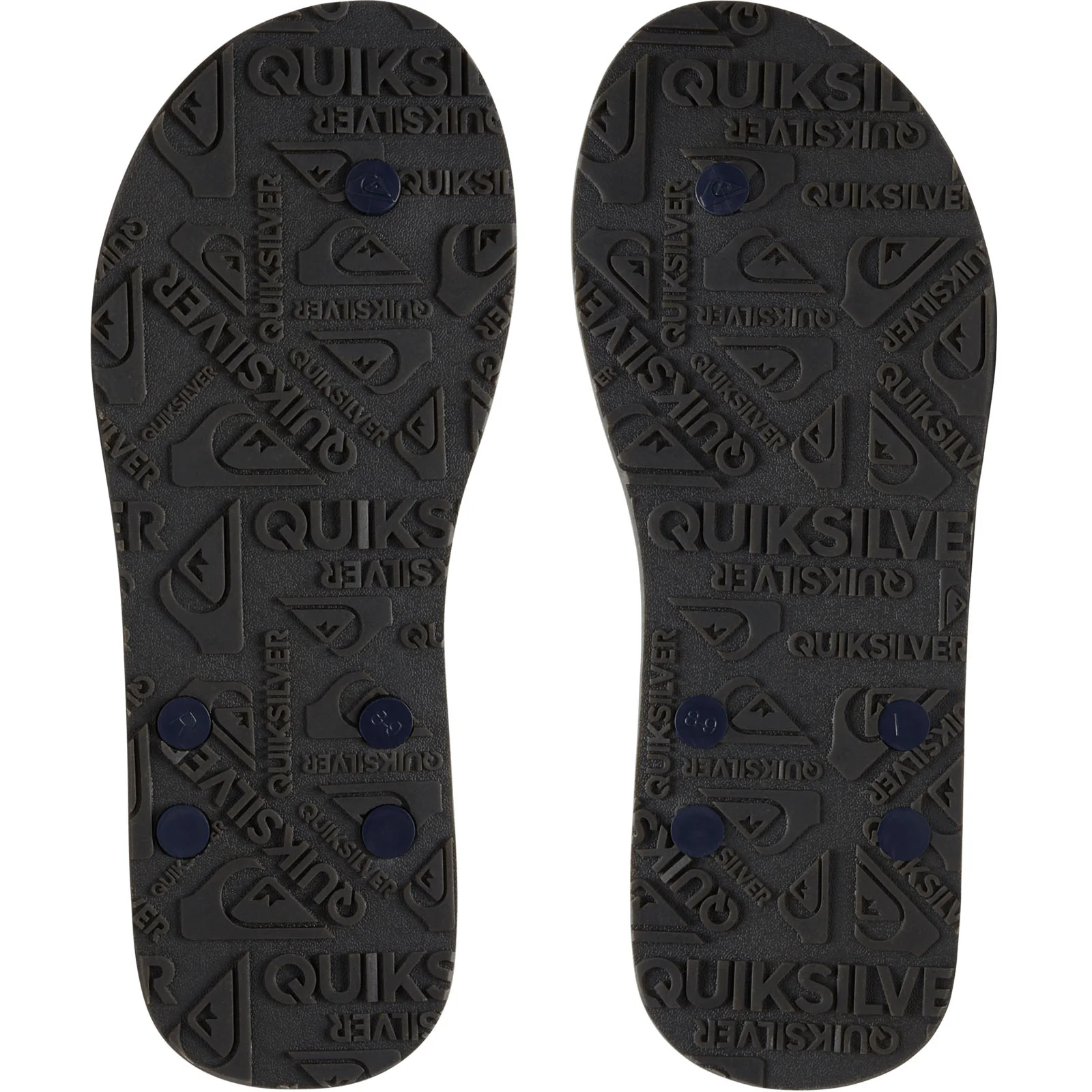 Quiksilver Mens Carver Deluxe Flip Flops - Blue - Image 2