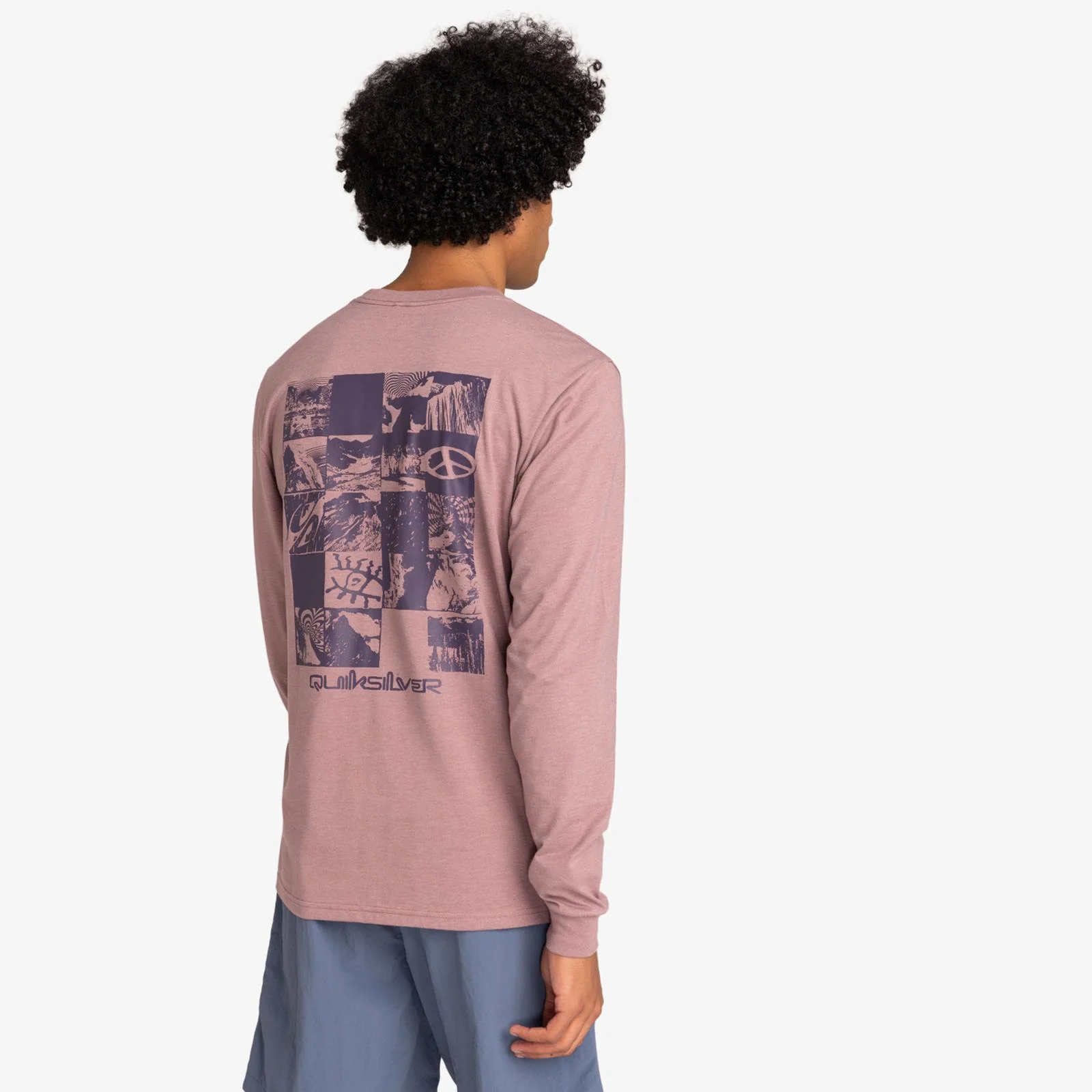 Quiksilver Mens Checker Mountain Pullover T-Shirt - Image 3