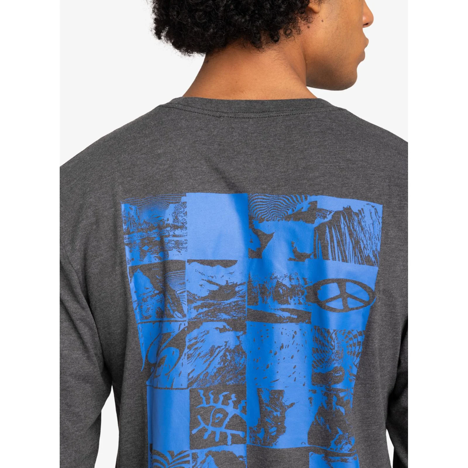 Quiksilver Mens Checker Mountain Pullover T-Shirt - Image 6