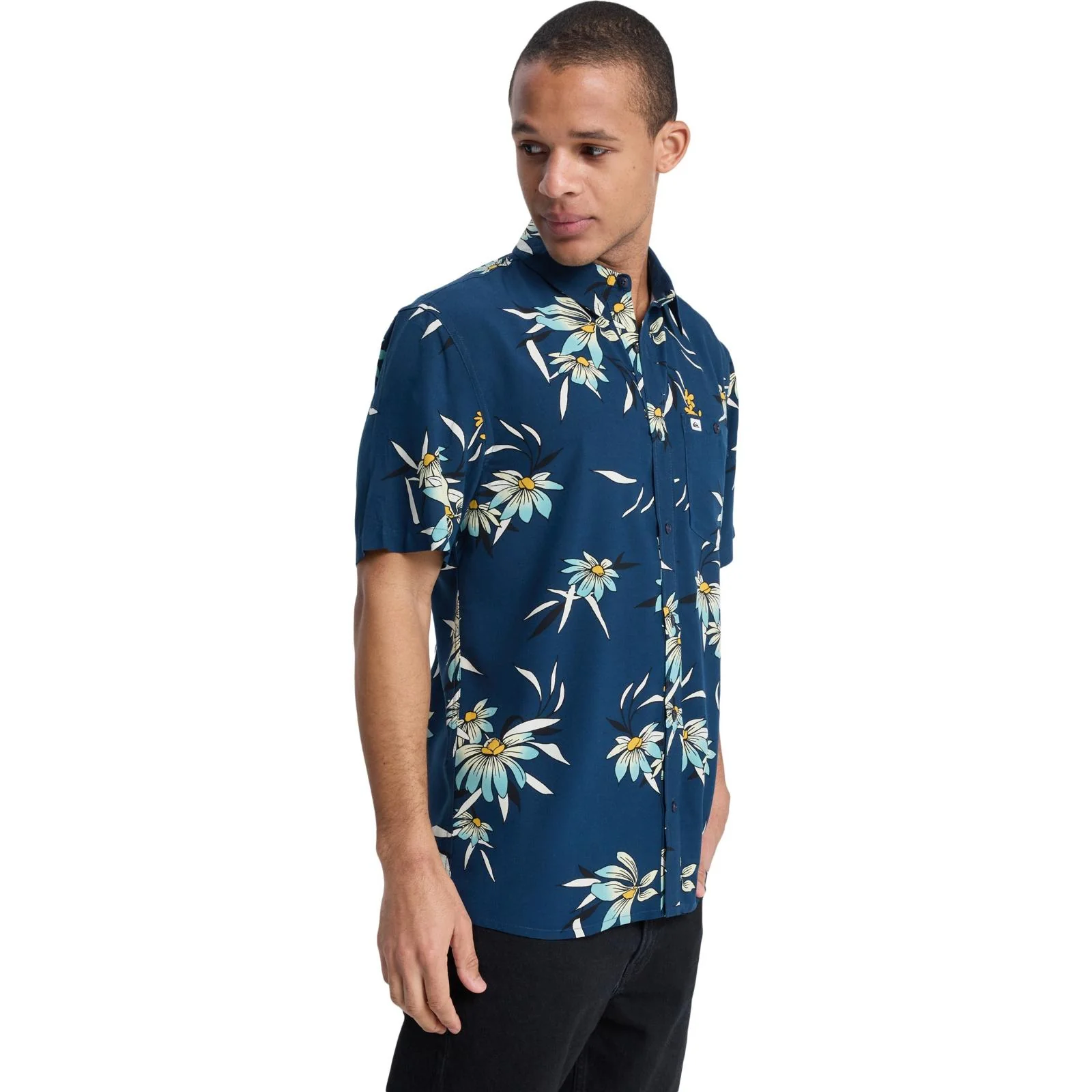 Quiksilver Mens Coastal Floral Short Sleeve Shirt - Image 5