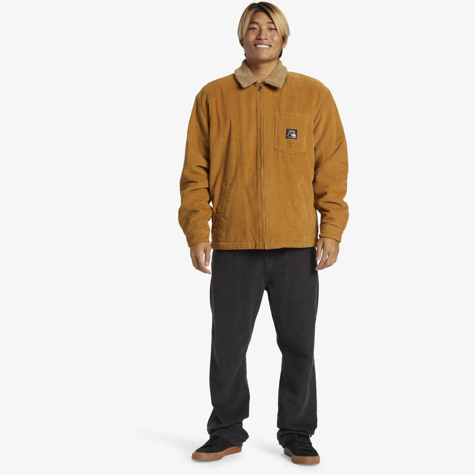Quiksilver Mens DNA Sherpa Harrington Jacket - Image 5
